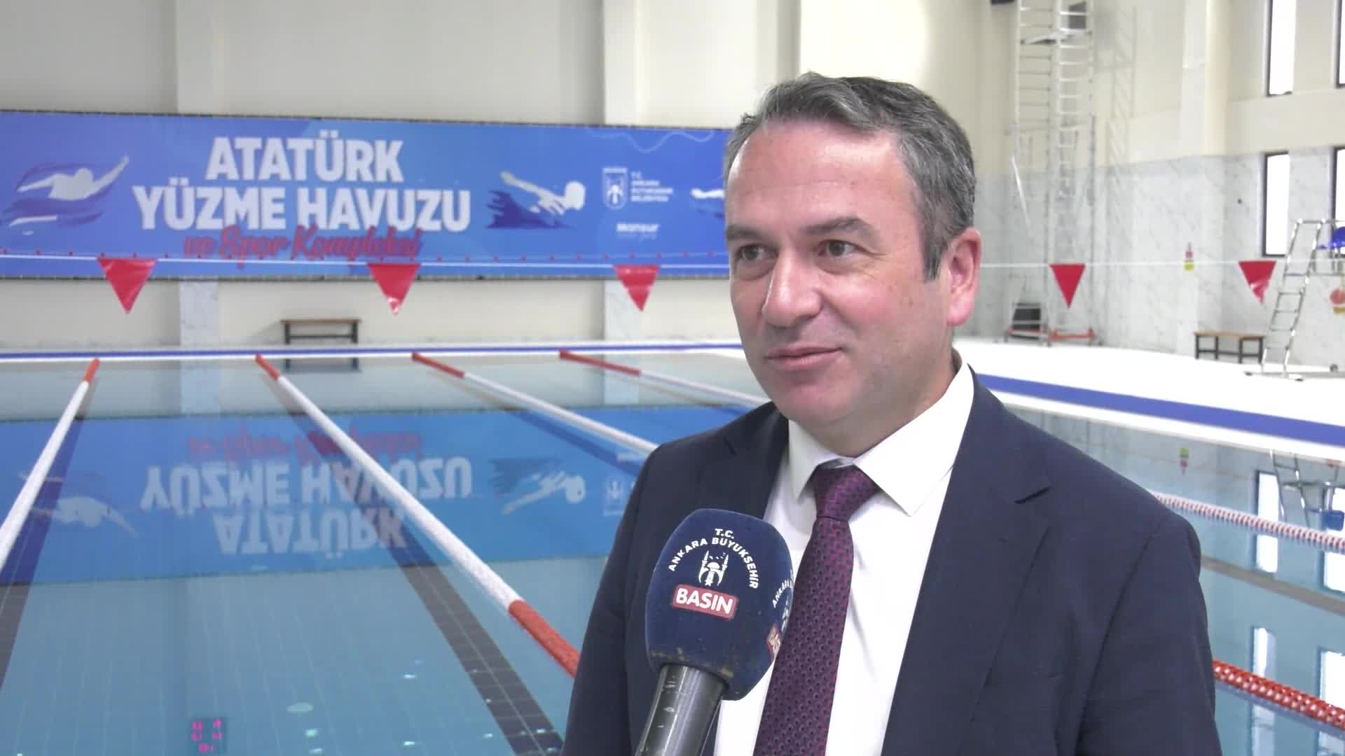 Sincan Atatürk Yüzme Havuzu ve Spor Kompleksi misafirlerini bekliyor