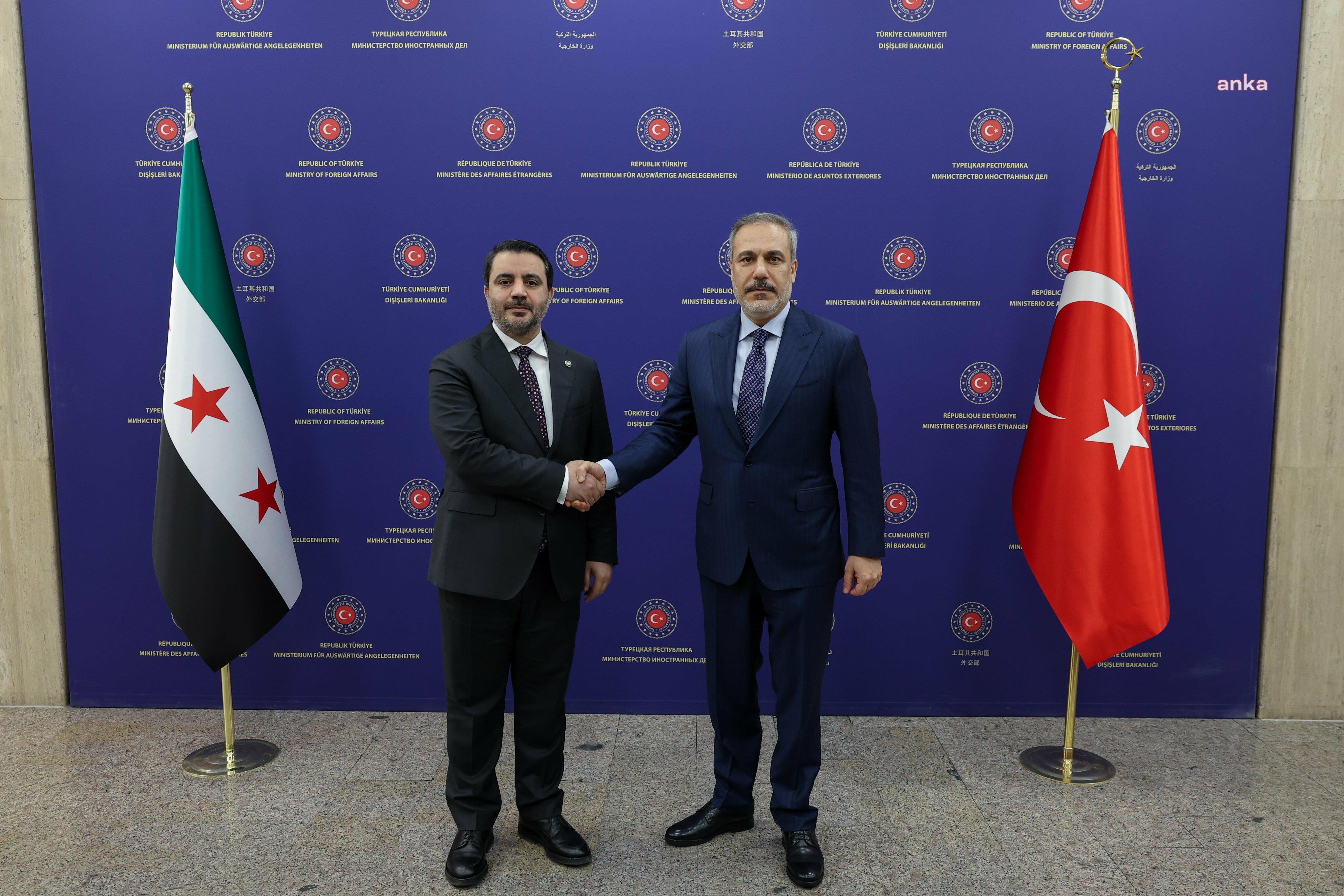 Dışişleri Bakanı Fidan, Suriye Dışişleri Bakanı Şeybani ile görüştü