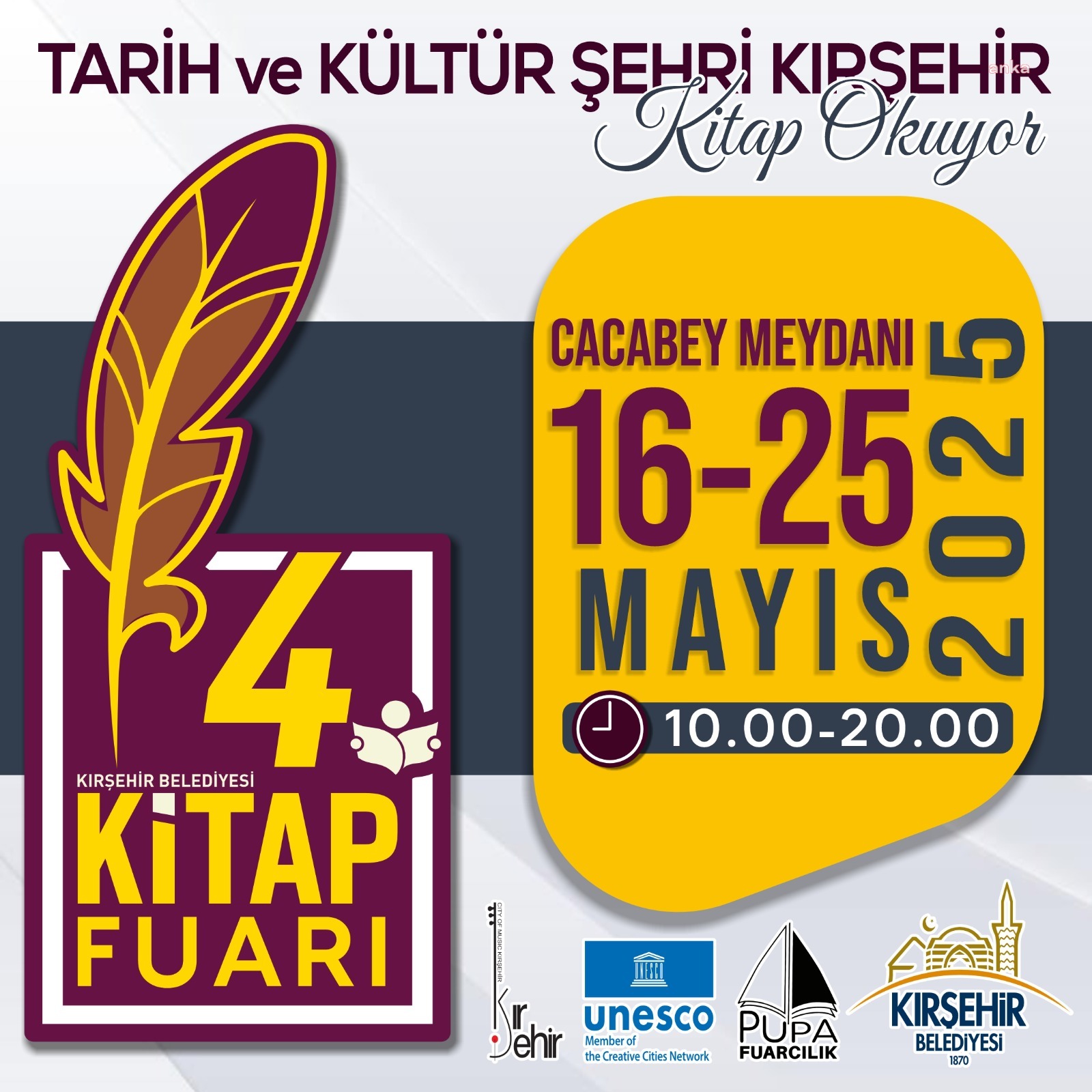 Kırşehir Belediyesi Geleneksel 4. Kitap Fuarı için geri sayım başladı