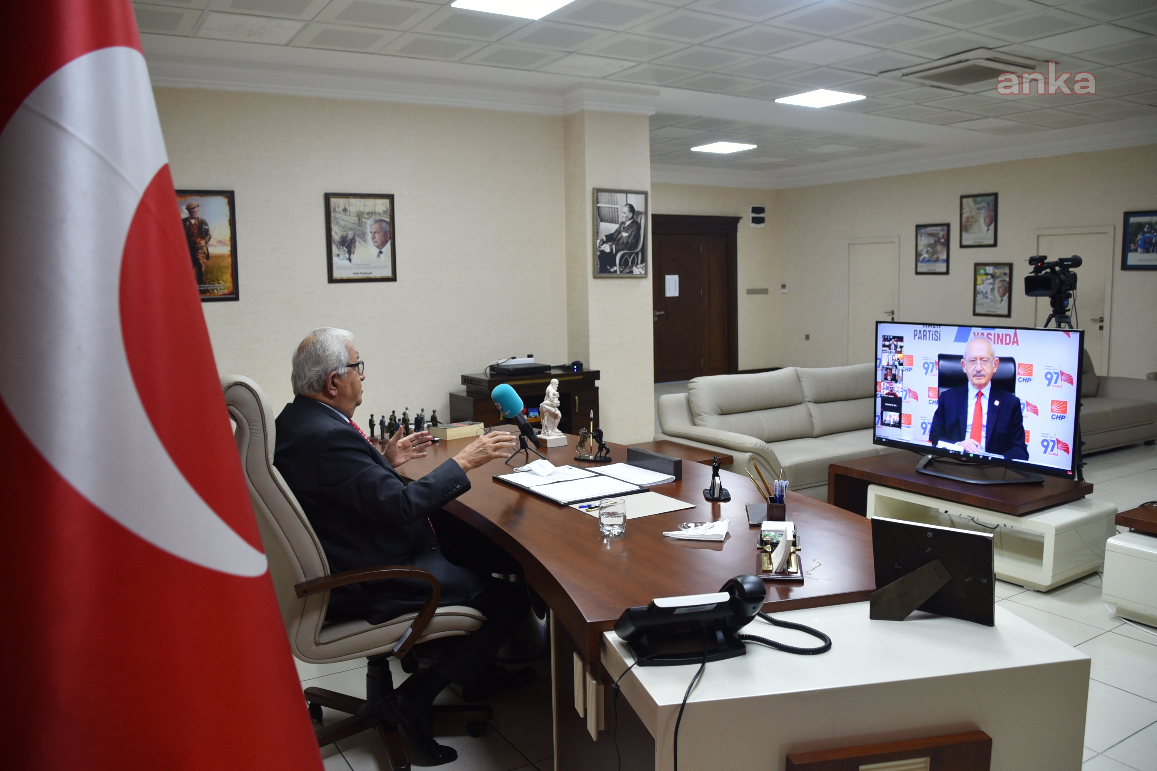 KDZ.EREĞLİ BELEDİYE BAŞKANI POSBIYIK, KILIÇDAROĞLU İLE GÖRÜŞTÜ