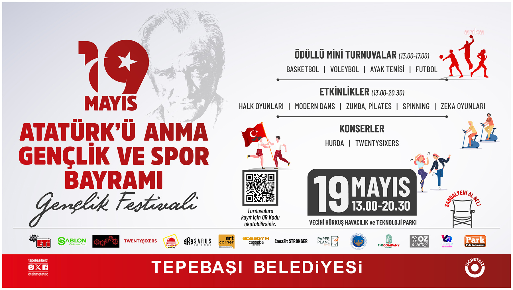 19 Mayıs, Tepebaşı'nda coşkuyla kutlanacak