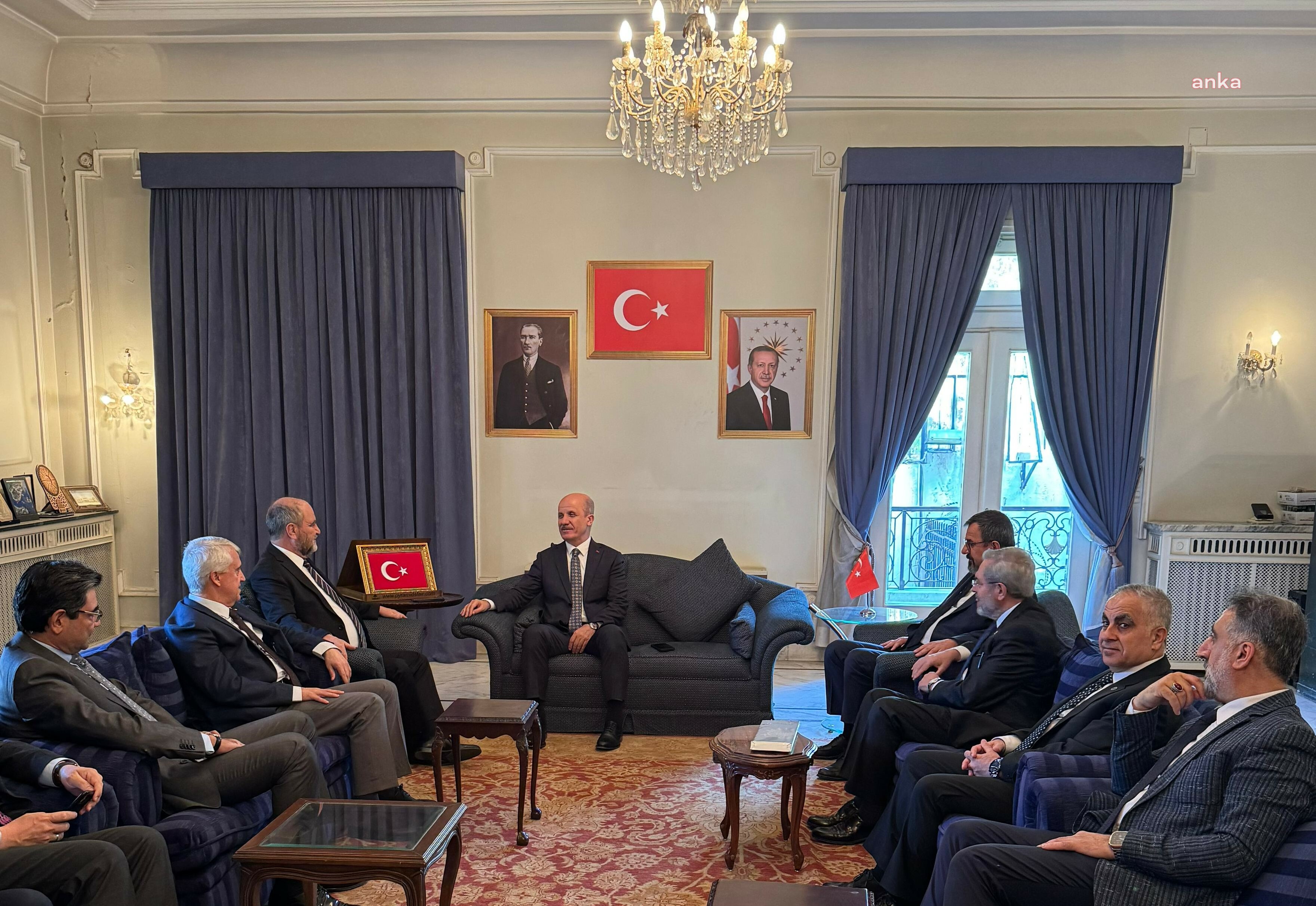 YÖK Başkanı Özvar, Şam Geçici Maslahatgüzarı Büyükelçi Burhan Köroğlu'nu ziyaret etti