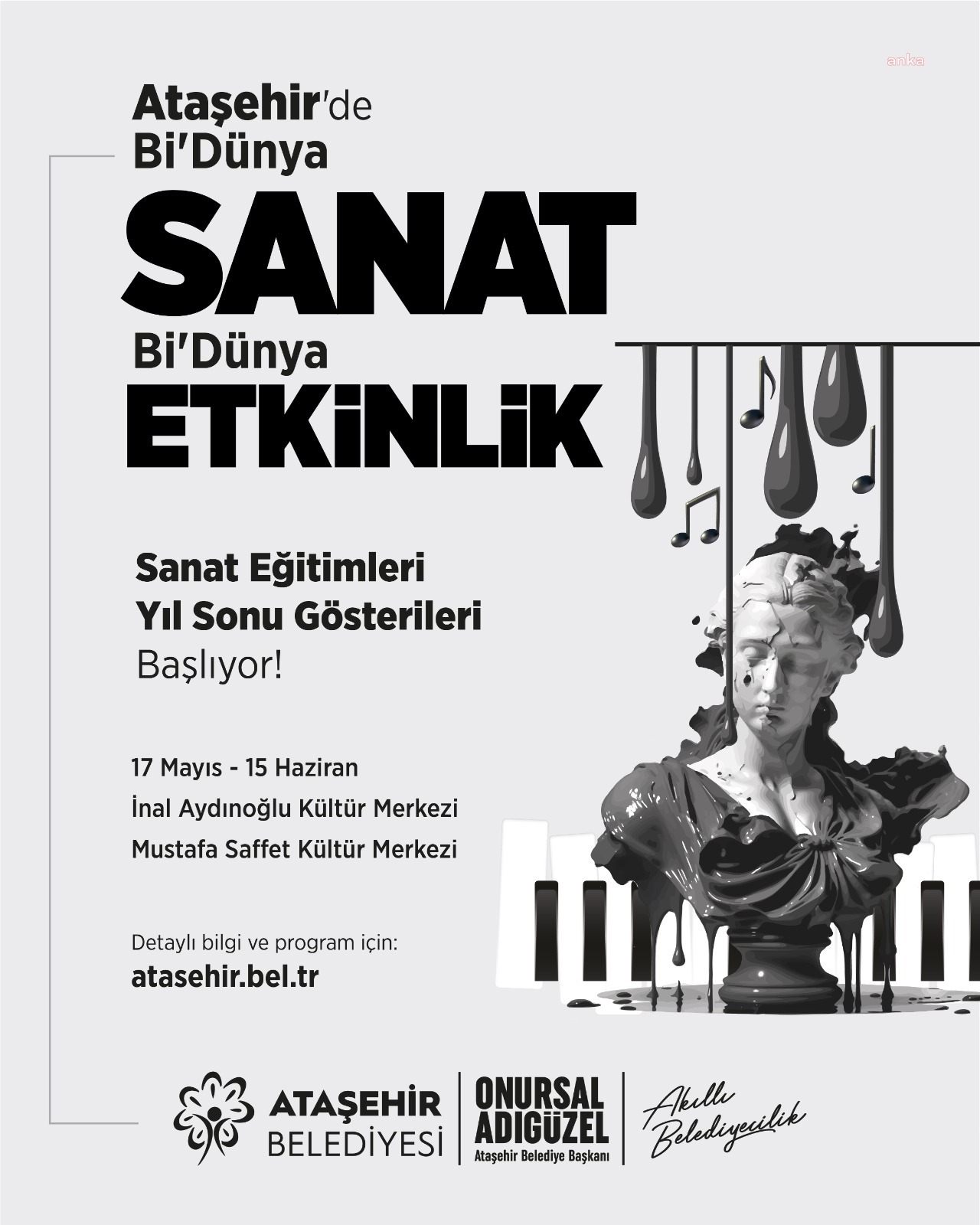 Ataşehir Belediyesi'nden sanat dolu etkinlik programı
