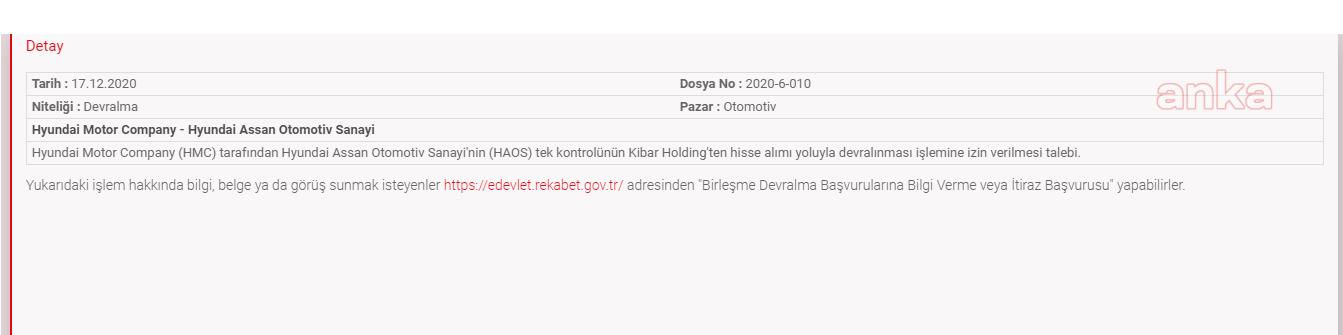 HYUNDAİ MOTOR, KİBAR HOLDİNG İLE HYUNDAİ ASSAN'DAKİ ORTAKLIĞINI SONLANDIRIYOR