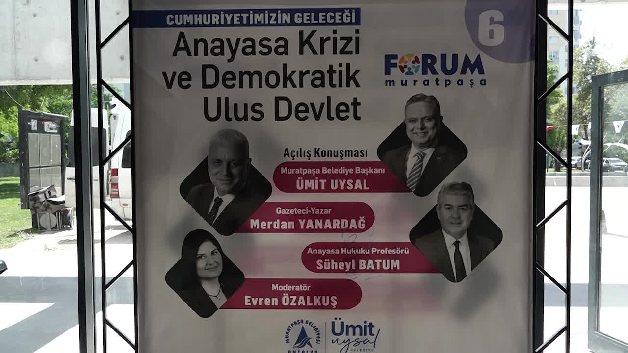 Muratpaşa Belediye Başkanı Uysal: "Kuvvetler ayrılığı temel ayıracına göre şu andaki anayasal durumumuz 1924 Anayasası’nın gerisinde"