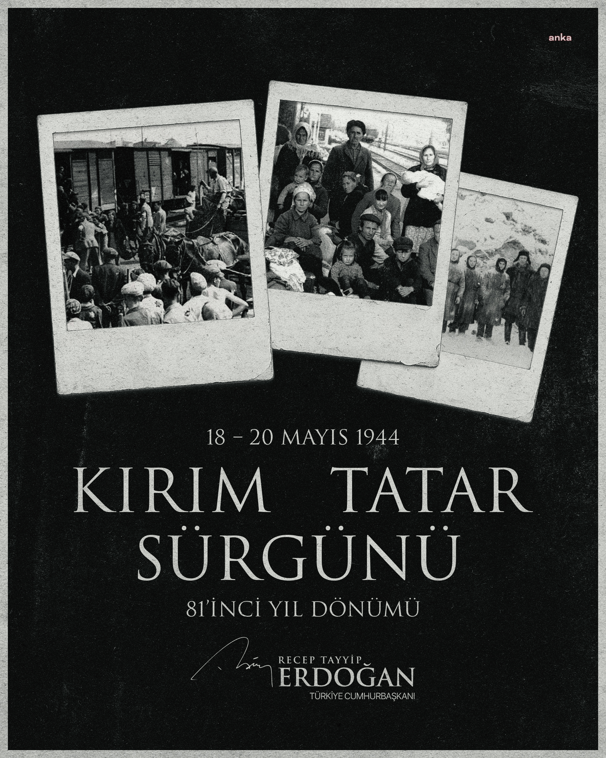 Cumhurbaşkanı Erdoğan'dan Kırım Tatar Sürgünü mesajı