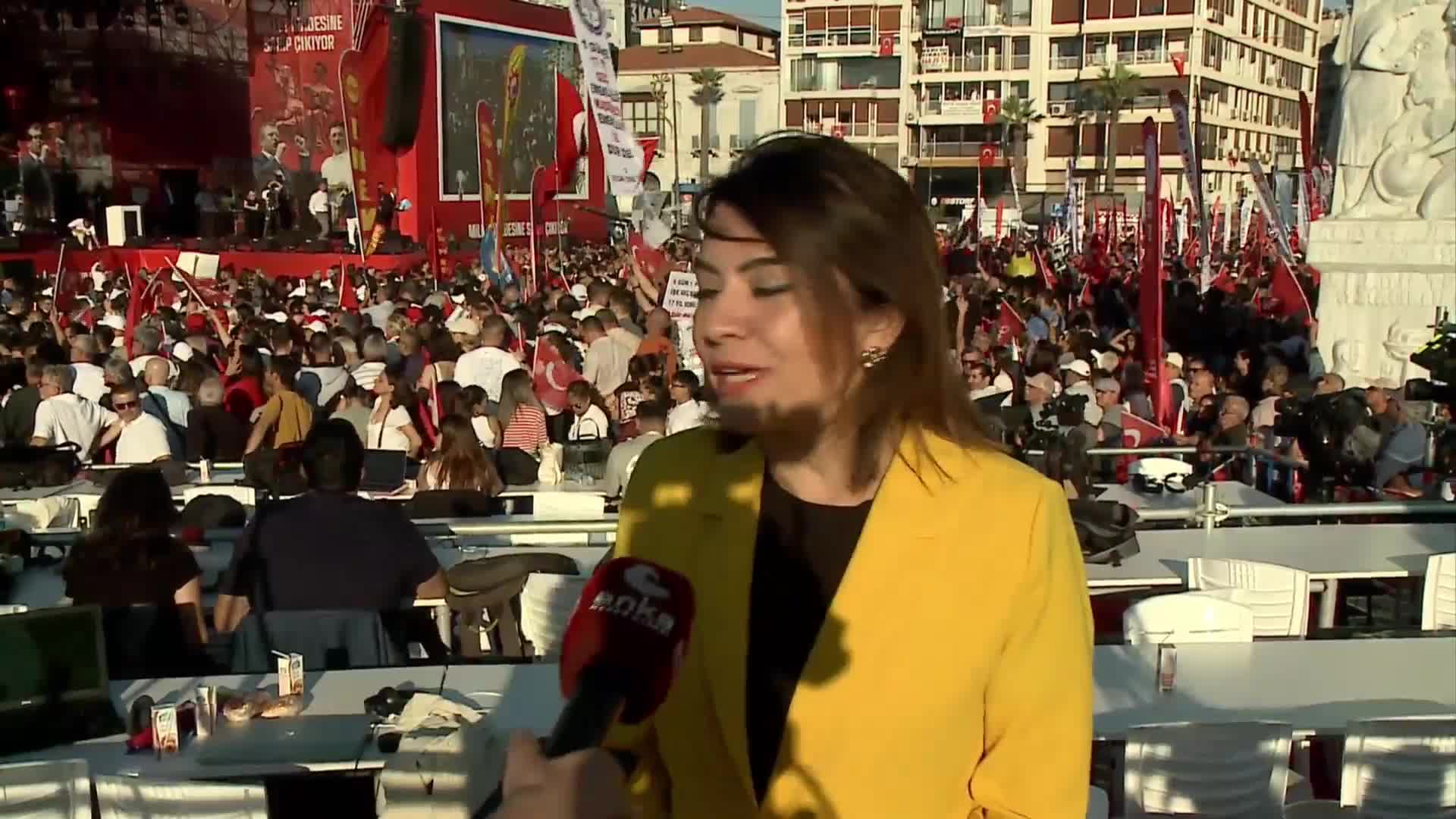 CHP'nin İzmir'deki "Millet İradesi'ne Sahip Çıkıyor" mitingi... Gamze Taşçıer, "19 Mart darbesini yapanlar, ilk seçimde gidecekler"