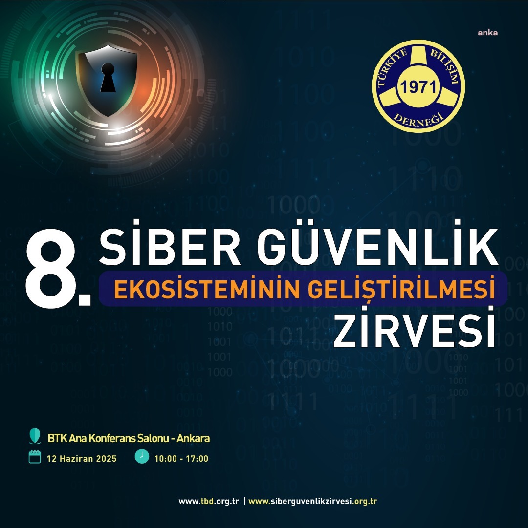 Türkiye Bilişim Derneği, 8. Siber Güvenlik Ekosisteminin Geliştirilmesi Zirvesi düzenliyor