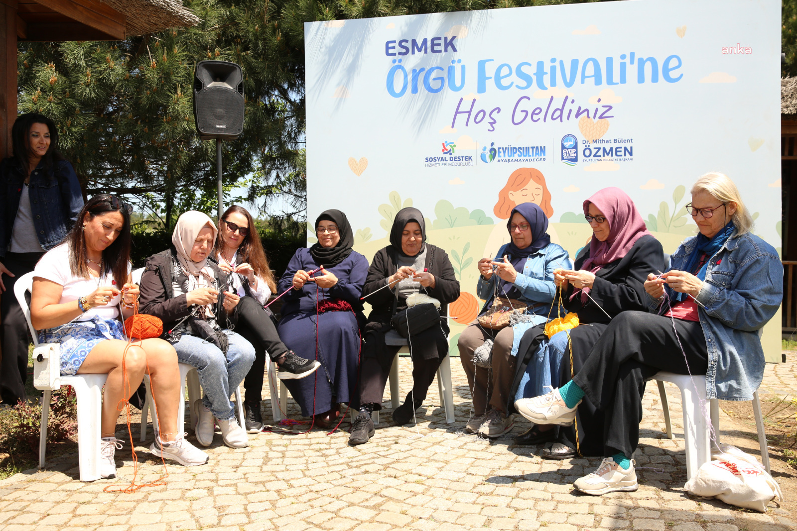 Eyüpsultan Belediyesi'nin “ESMEK Örgü Festivali” yoğun ilgi gördü
