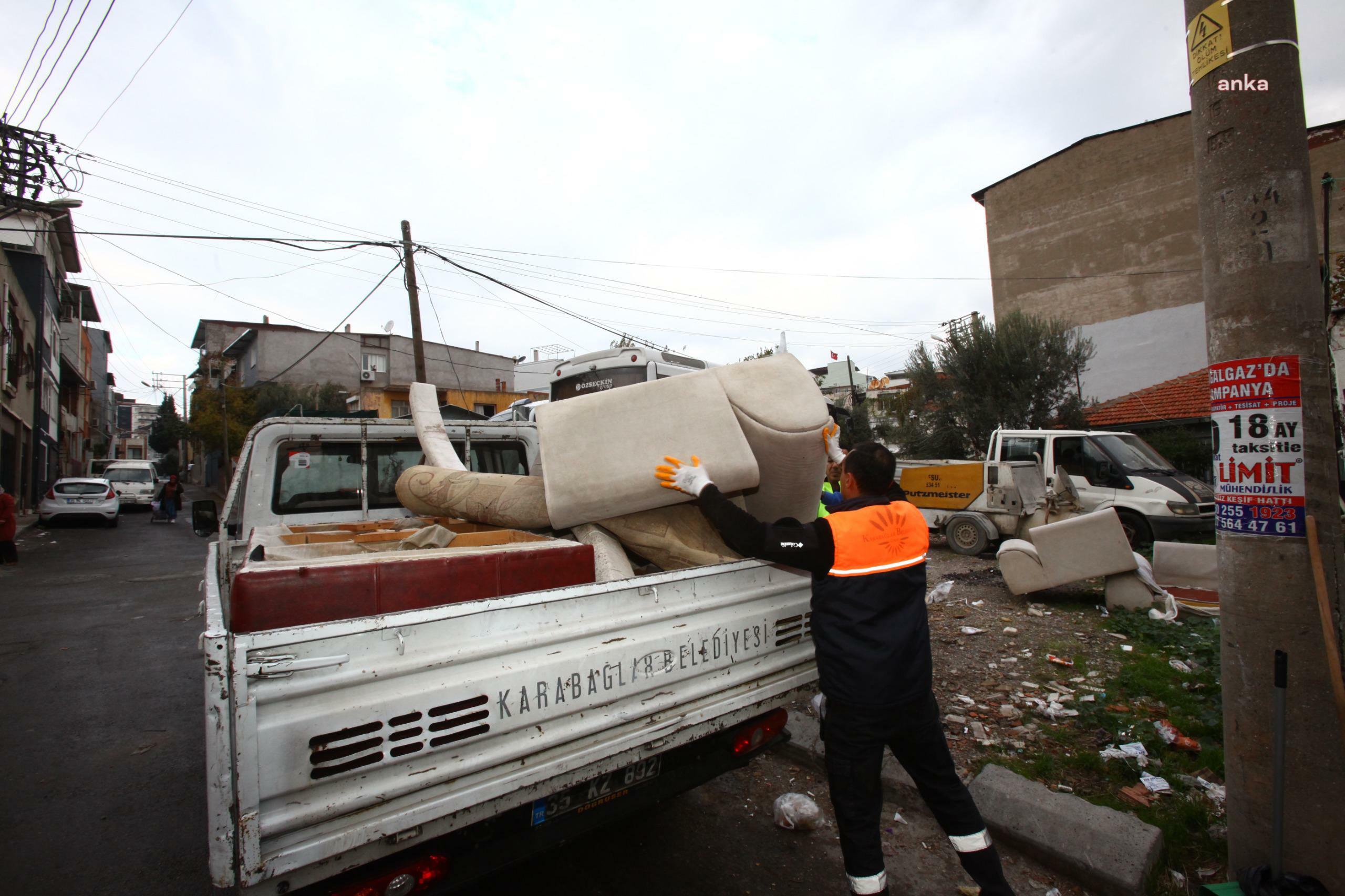 Karabağlar'da mobilya ve bahçe atıkları düzenli şekilde toplanıyor