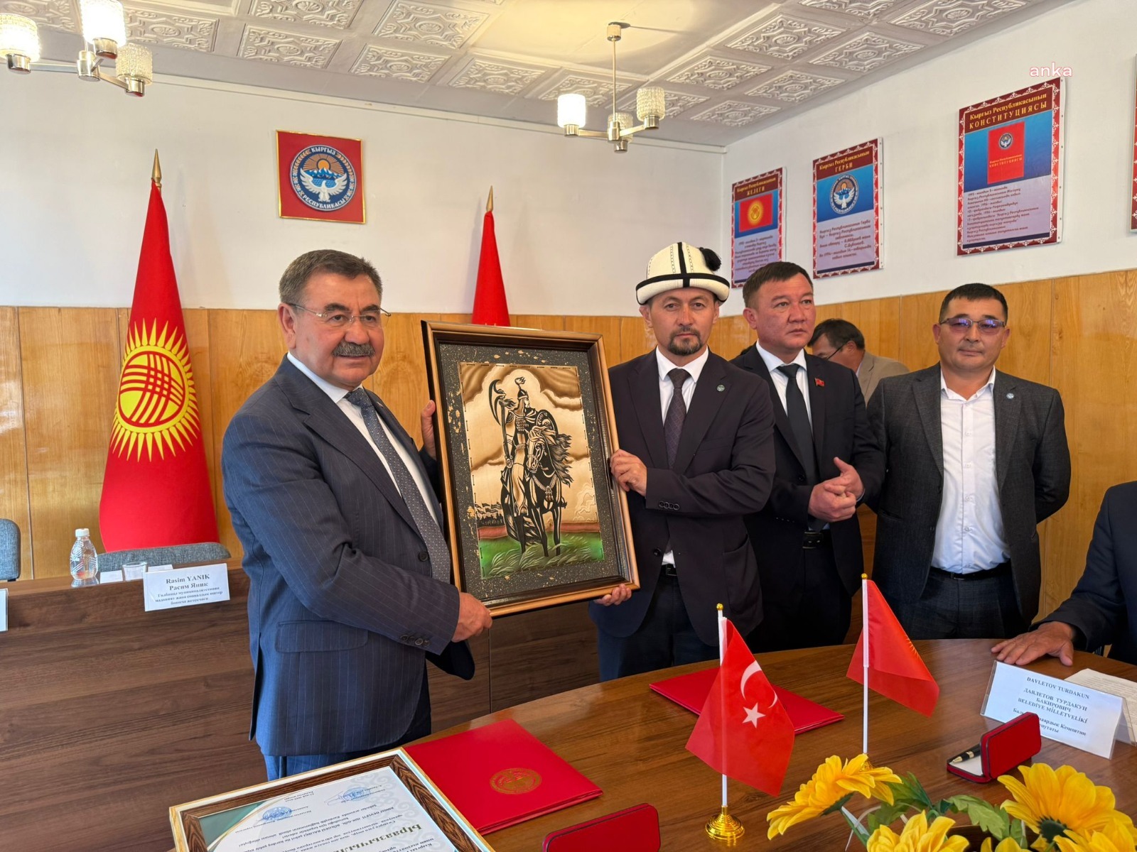 Gölbaşı Belediyesi ile Kırgızistan'ın Balıkçı Belediyesi arasında Kardeş Kent Protokolü imzalandı