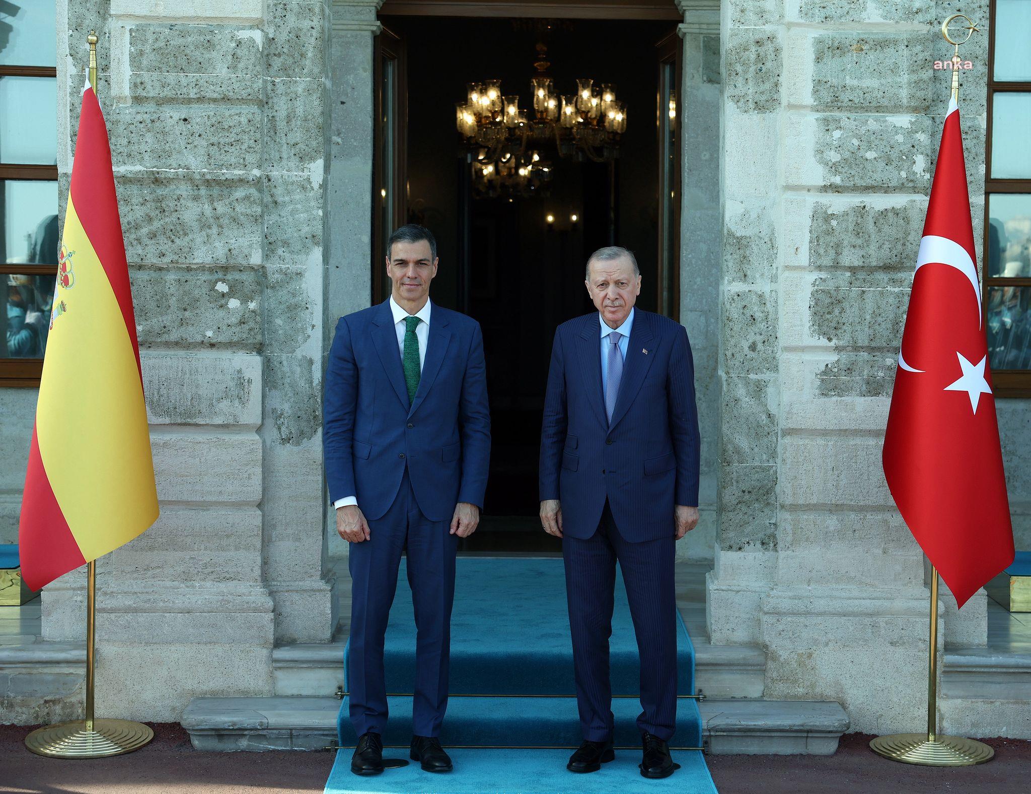Cumhurbaşkanı Erdoğan, İspanya Başbakanı Sanchez ile bir araya geldi