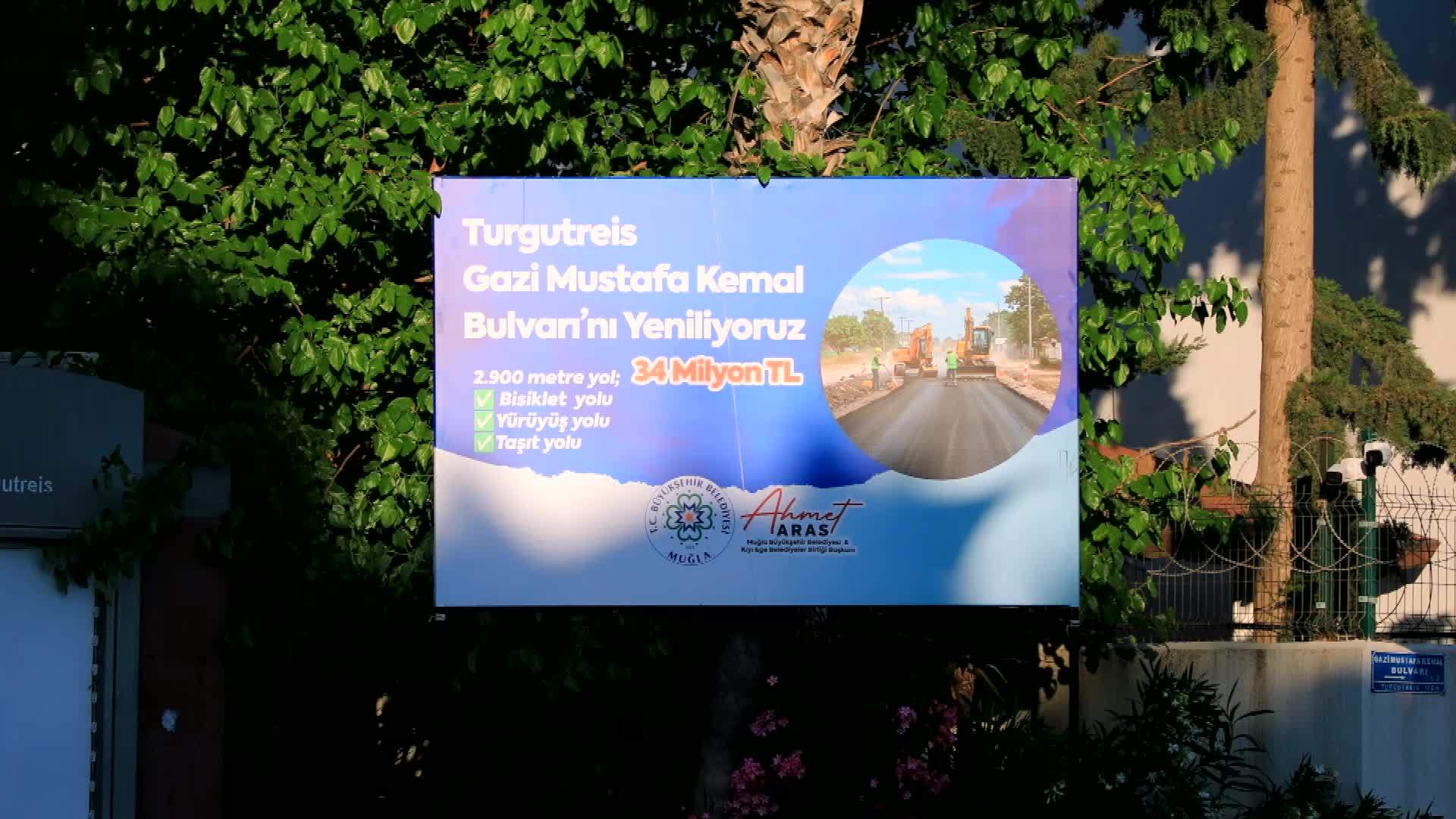 Muğla Büyükşehir Belediyesi, Turgutreis yolunu yeniledi