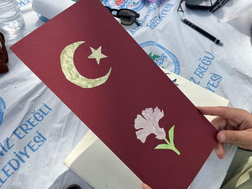 Karadeniz Ereğli Belediyesi Oyuncak Müzesi'nde katı‘ sanatı etkinliği