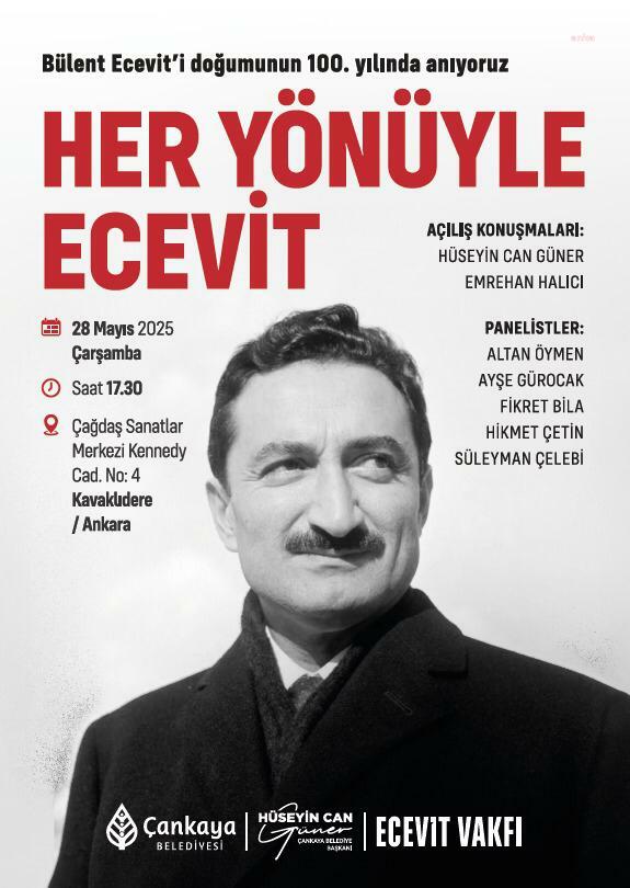 Bülent Ecevit, doğumun 100'üncü yılında Çankaya'da anılacak