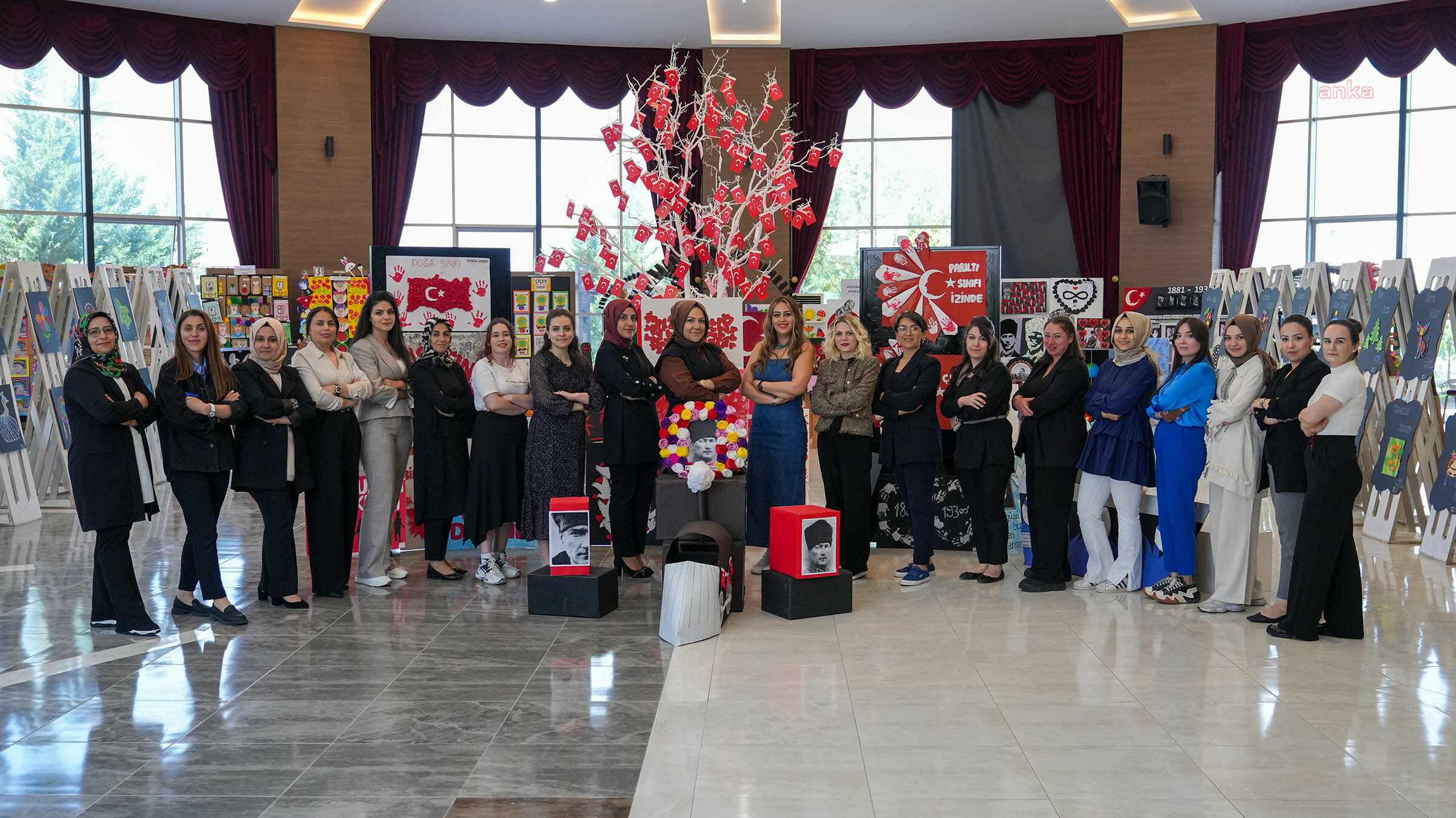 Keçiören'de minik ellerin hünerleri sergide görücüye çıktı