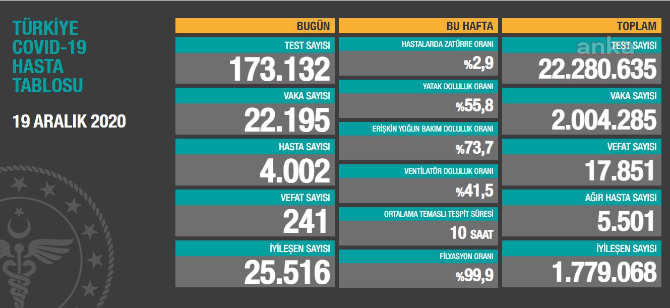 KORONAVİRÜSE 241 CAN DAHA