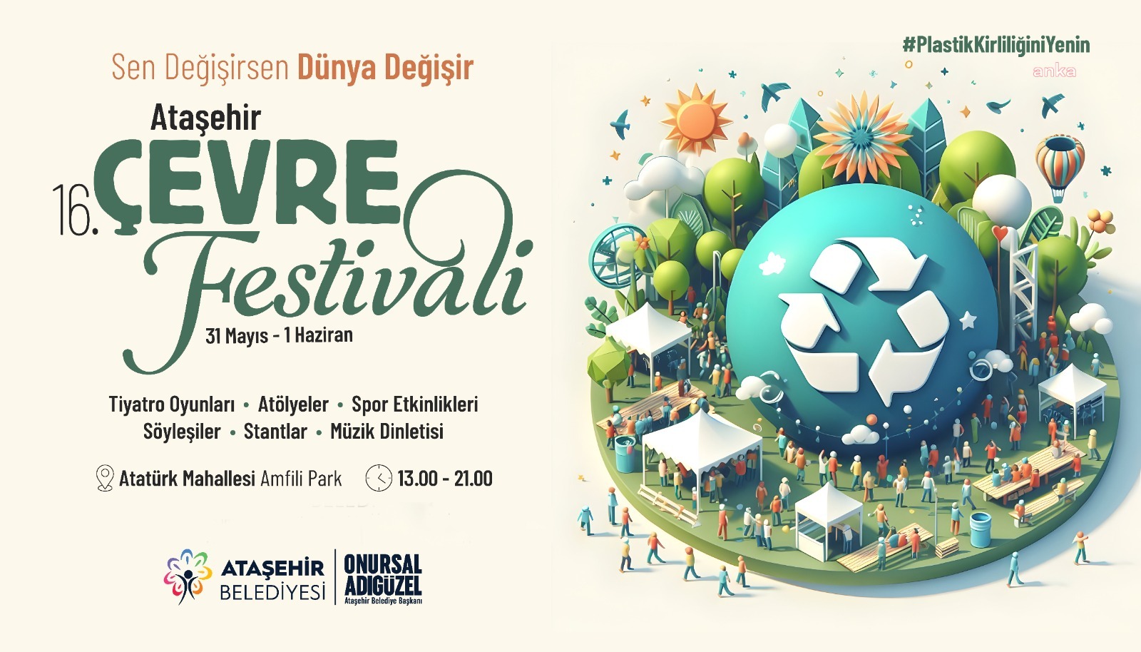 16. Ataşehir Çevre Festivali başlıyor
