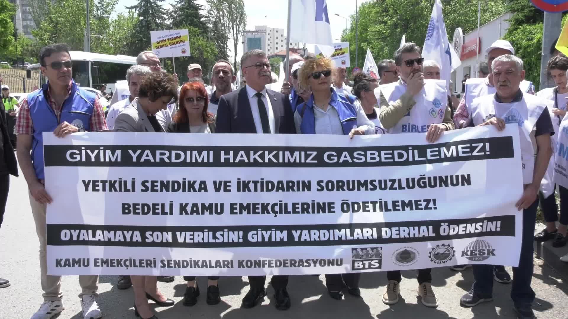 KESK'ten 'TİS' eylemi... Karagöz'den Sayıştay'ın giyim yardımı kararına tepki: Koruyucu giyim yardımı sağlanmadan hiçbir personel çalışmaya zorlanamaz