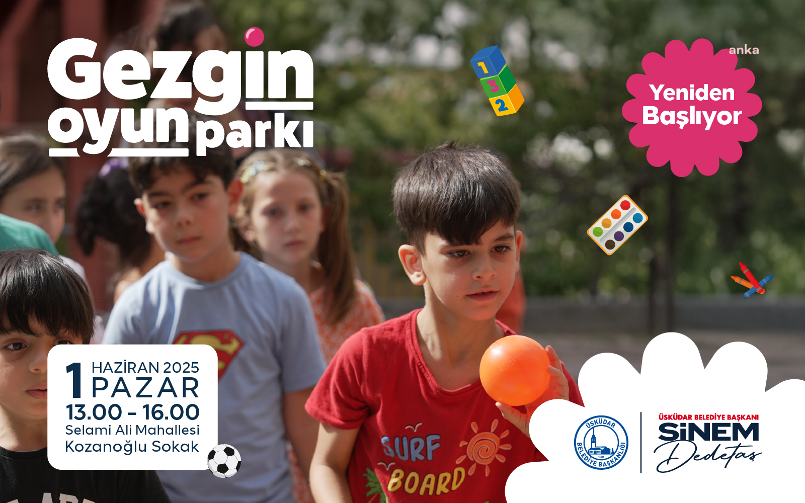 Üsküdar’da “Gezgin Oyun Parkı” etkinlikleri yeniden başlıyor