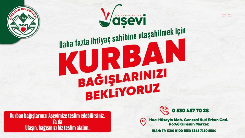Giresun Belediyesi’nden Kurban Bayramı dayanışması