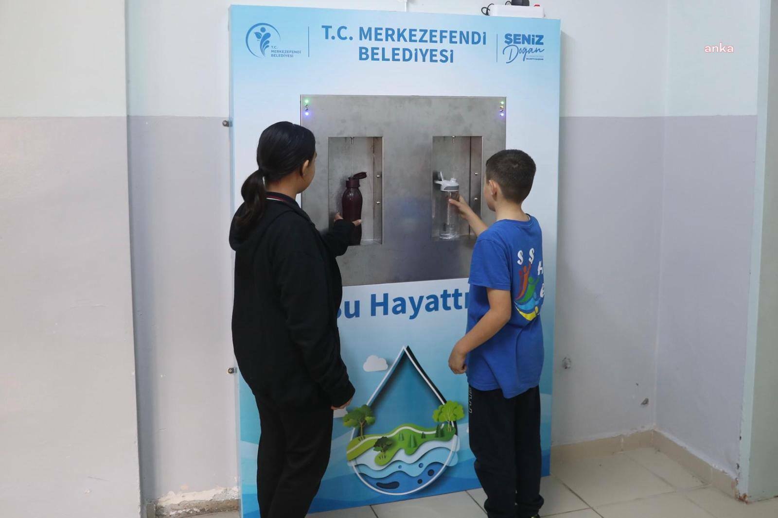 Merkezefendi Belediyesinden 15 okula 30 steril içme suyu ünitesi