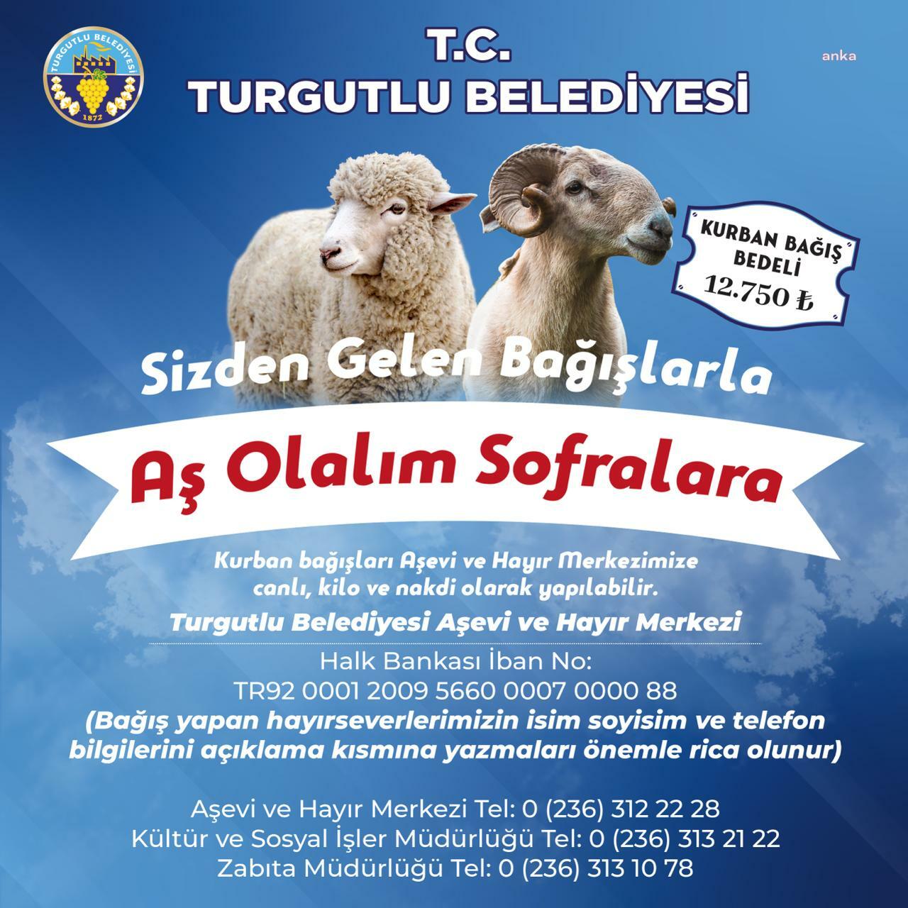 Turgutlu’da kurban bağışı kampanyası sürüyor