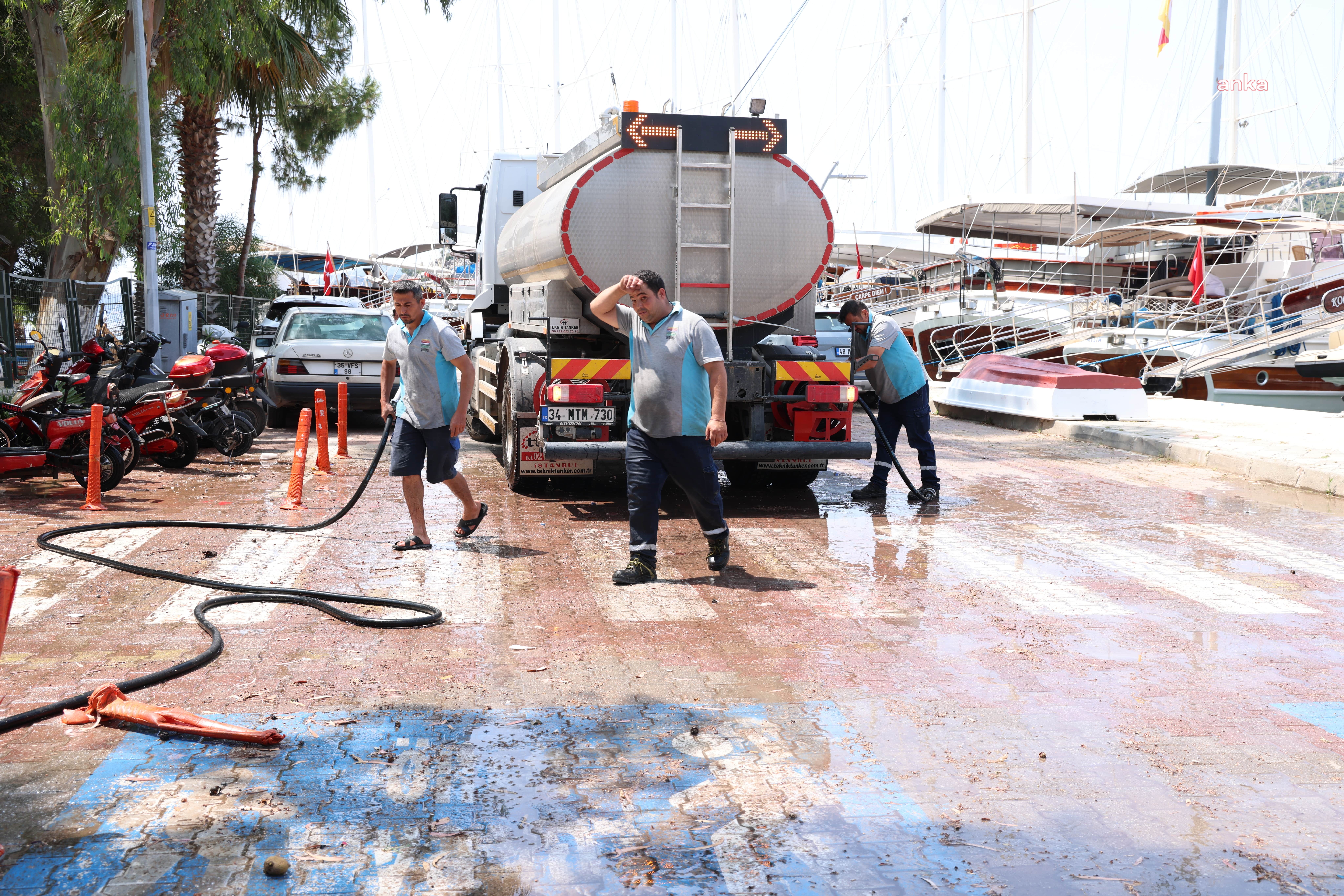 Marmaris Belediyesi’nin hizmet seferberliğinin ikinci durağı Bozburun oldu