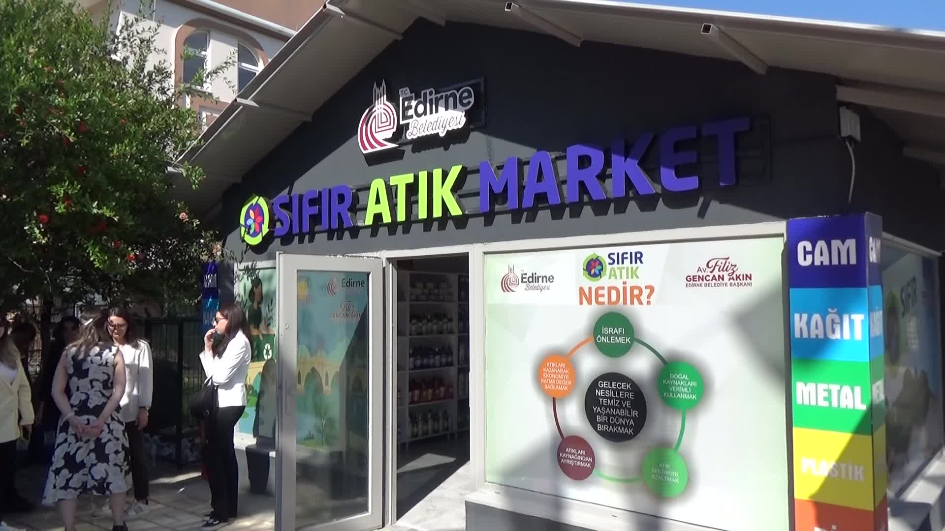 Edirne’de "Sıfır Atık Market" açıldı