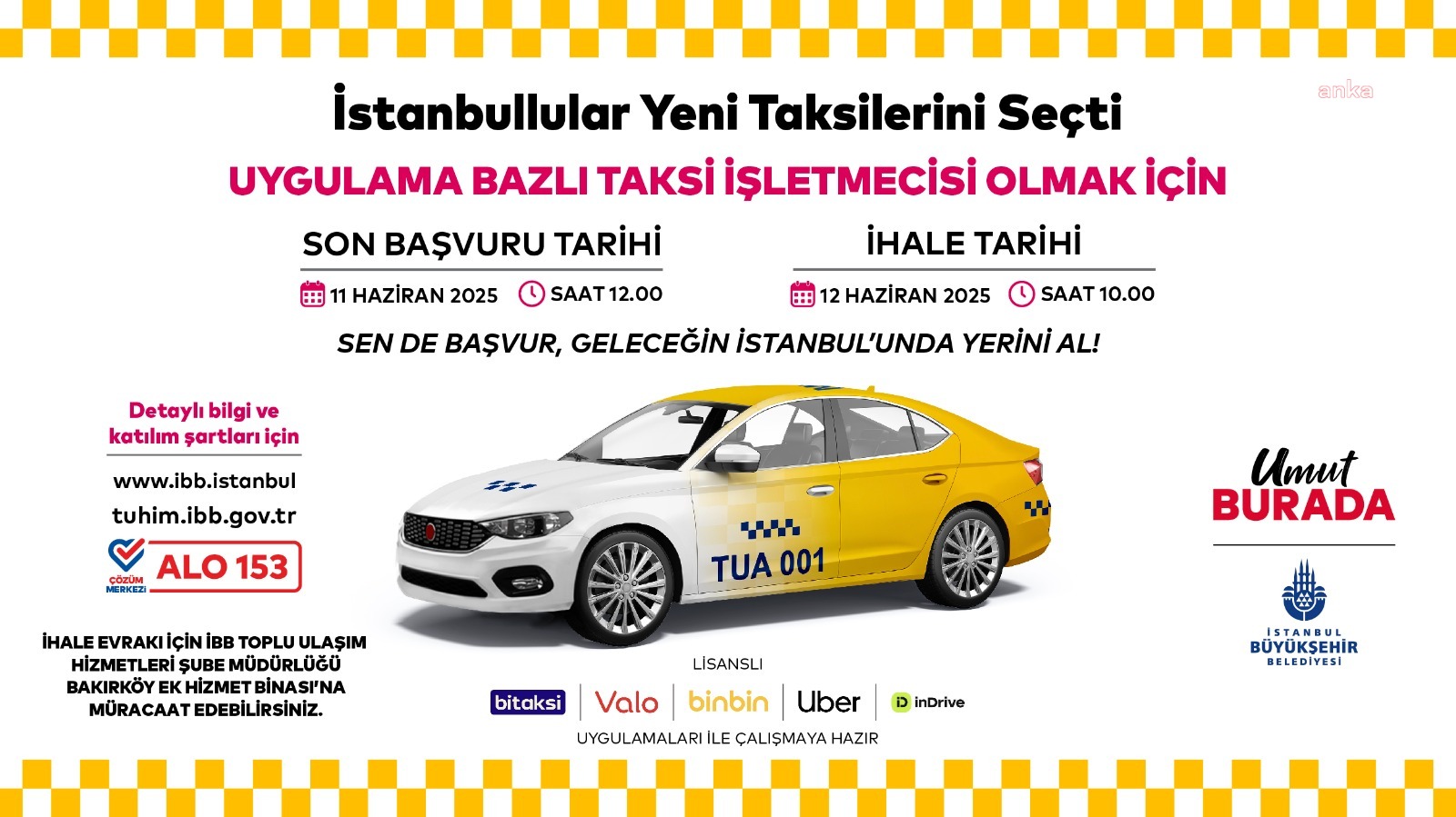 İstanbul'da 'Uygulama Bazlı Taksi Taşımacılığı' hayata geçiriliyor