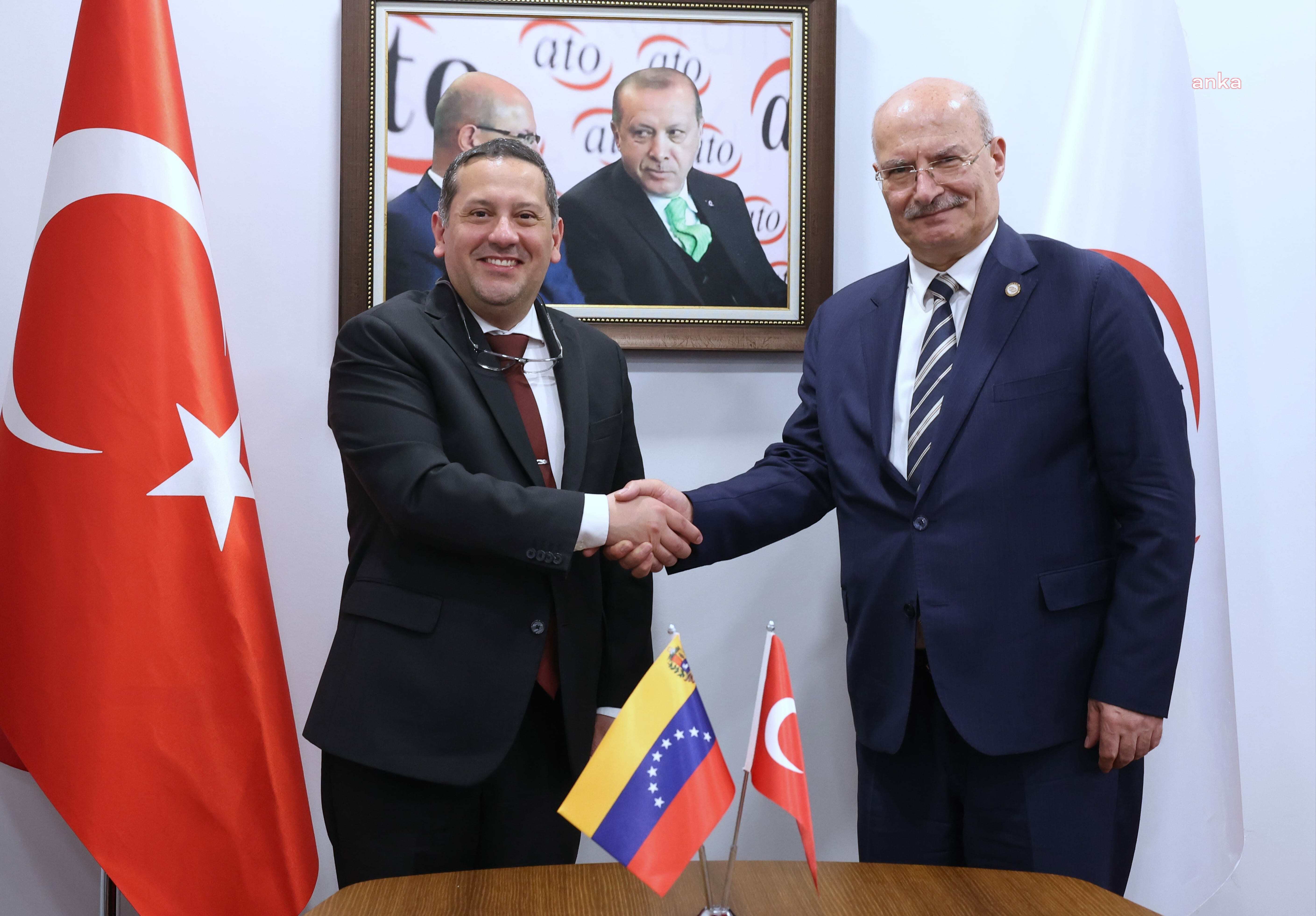 Venezuela Büyükelçisi Gutierrez, ATO Başkanı Baran'ı ziyaret etti