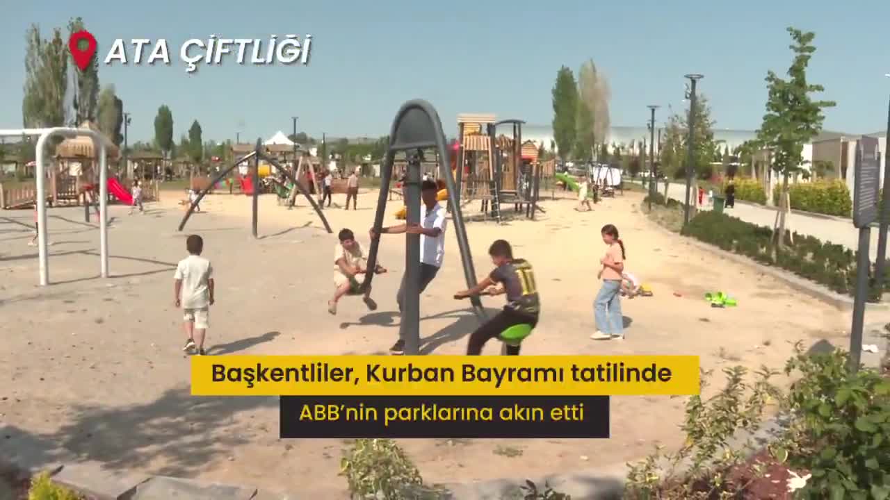 Ankara Büyükşehir Belediyesi'nin rekreasyon alanlarına bayramda yoğun ilgi