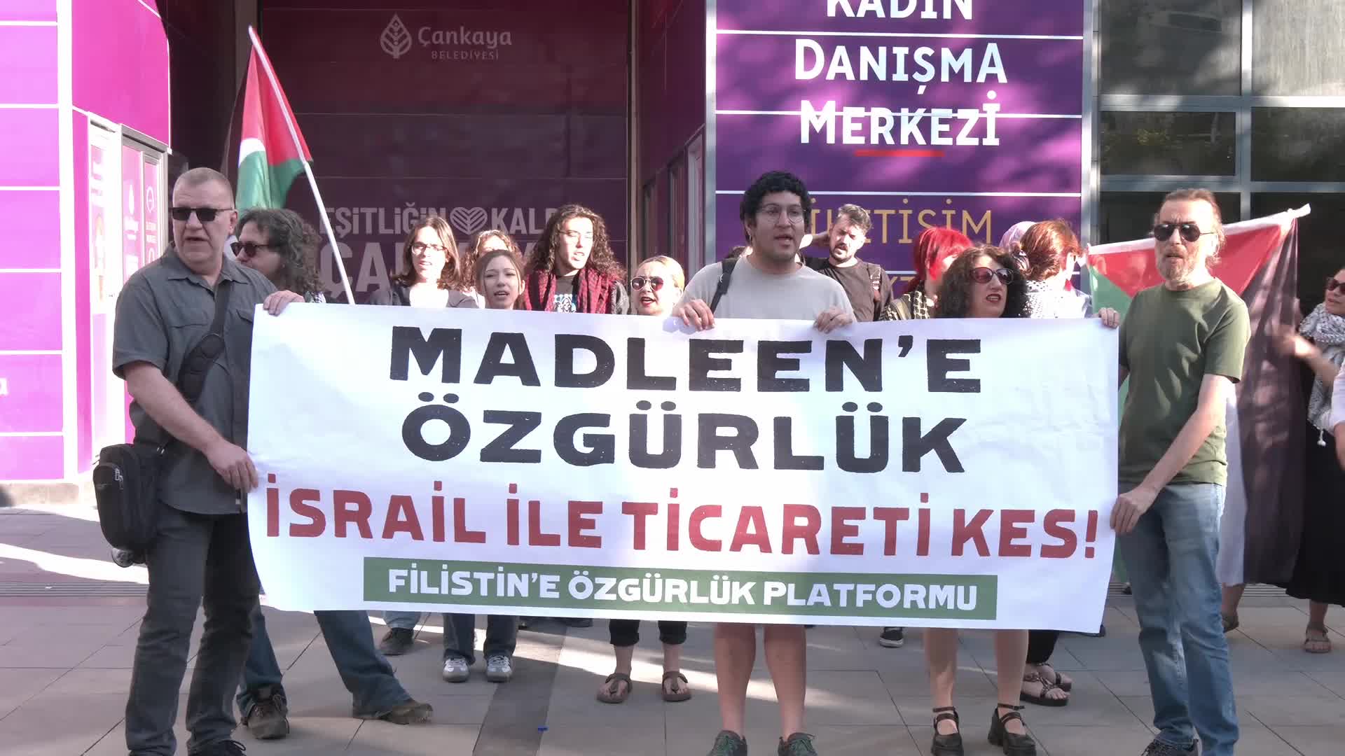 Filistin'e Özgürlük Platformu'ndan Ankara'da 'Madleen' eylemi: "Gazze üzerindeki ablukaya hemen son verilmelidir"