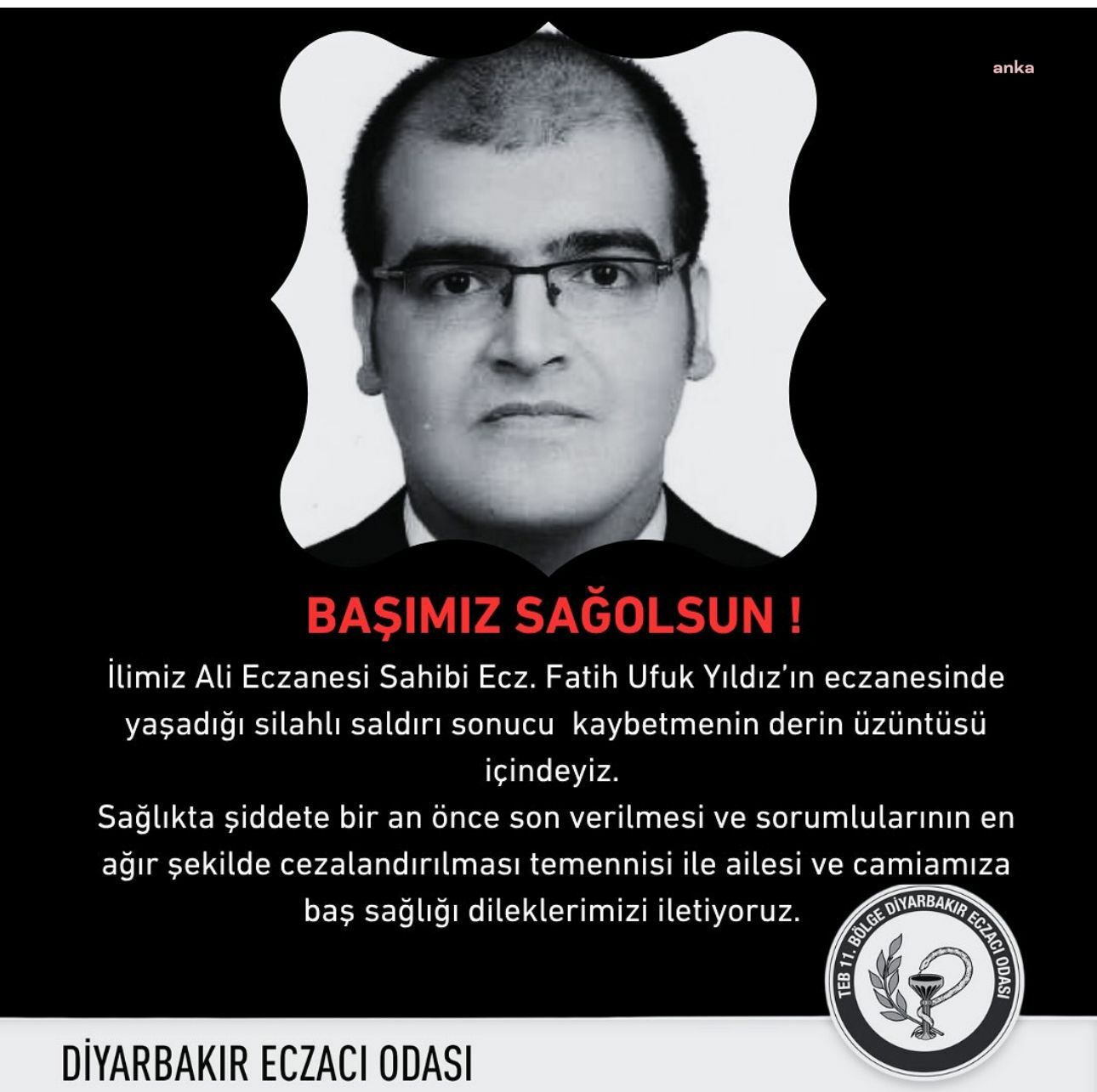 Diyarbakır’da eczacı cinayeti… Eski çalışanı tarafından öldürüldü
