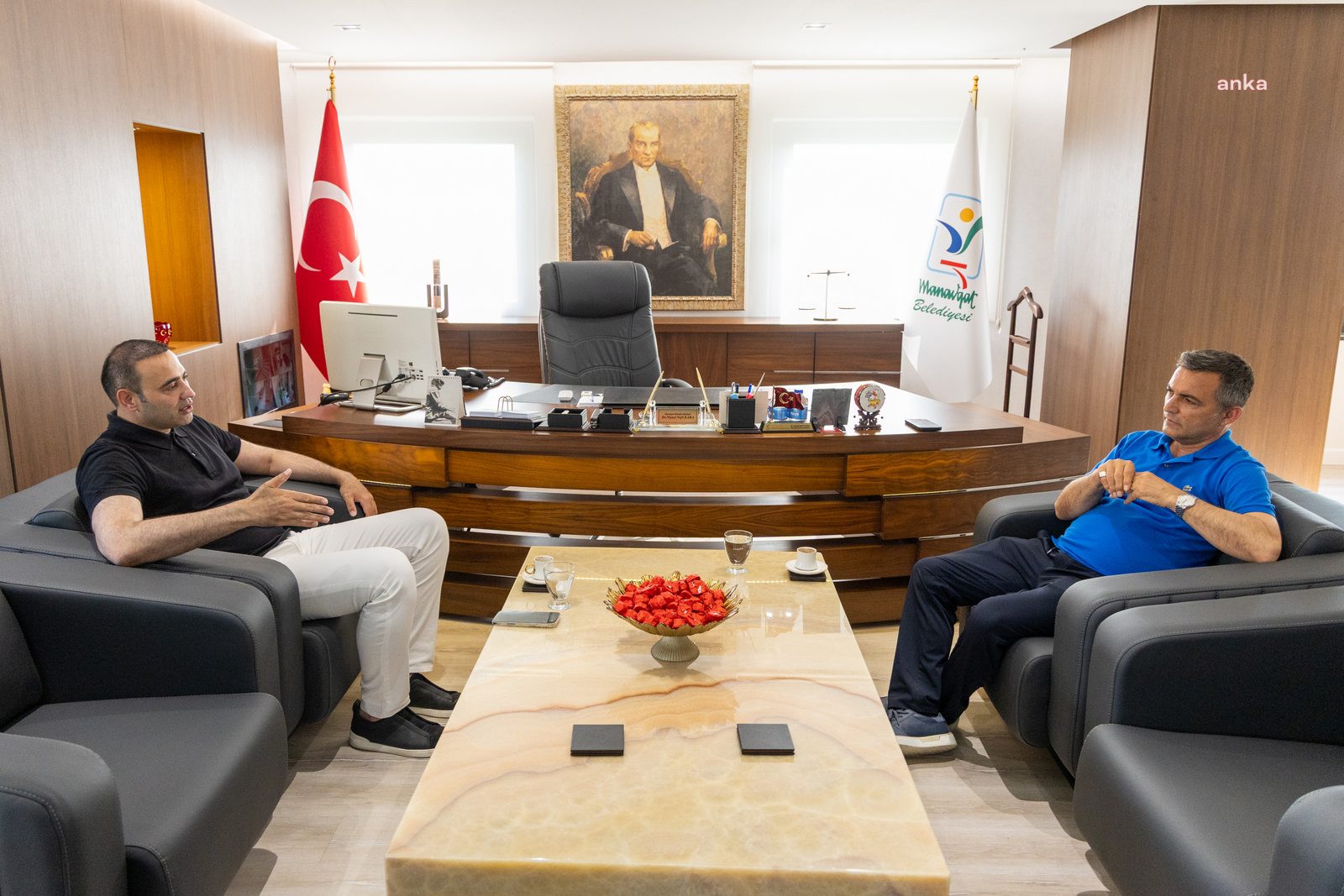 Manavgat Belediye Başkanı Kara, CHP Antalya Milletvekili Aykut Kaya'yı ağırladı