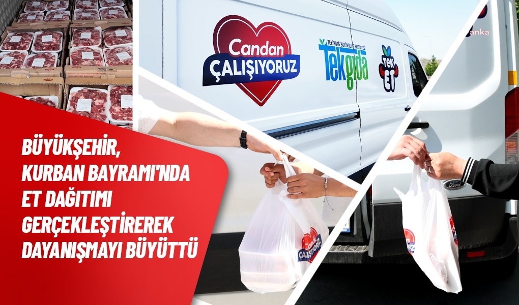 Tekirdağ Büyükşehir Belediyesi'nden bayramda dayanışma eli