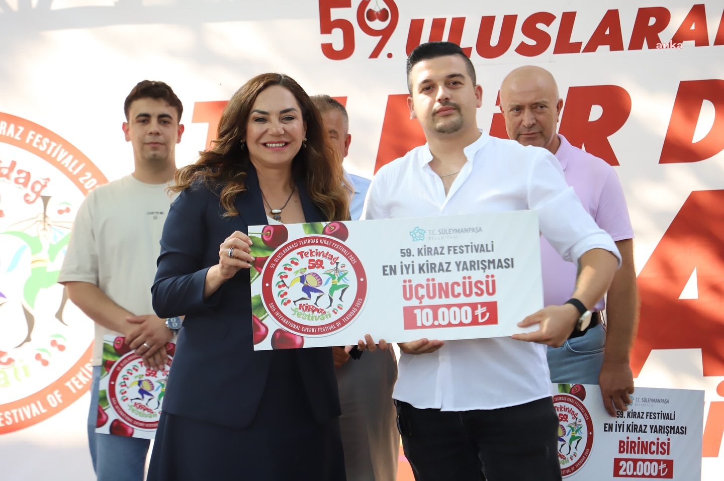 Tekirdağ Büyükşehir Belediye Başkanı Yüceer, 59. Kiraz Festivali'nin açılışına katıldı