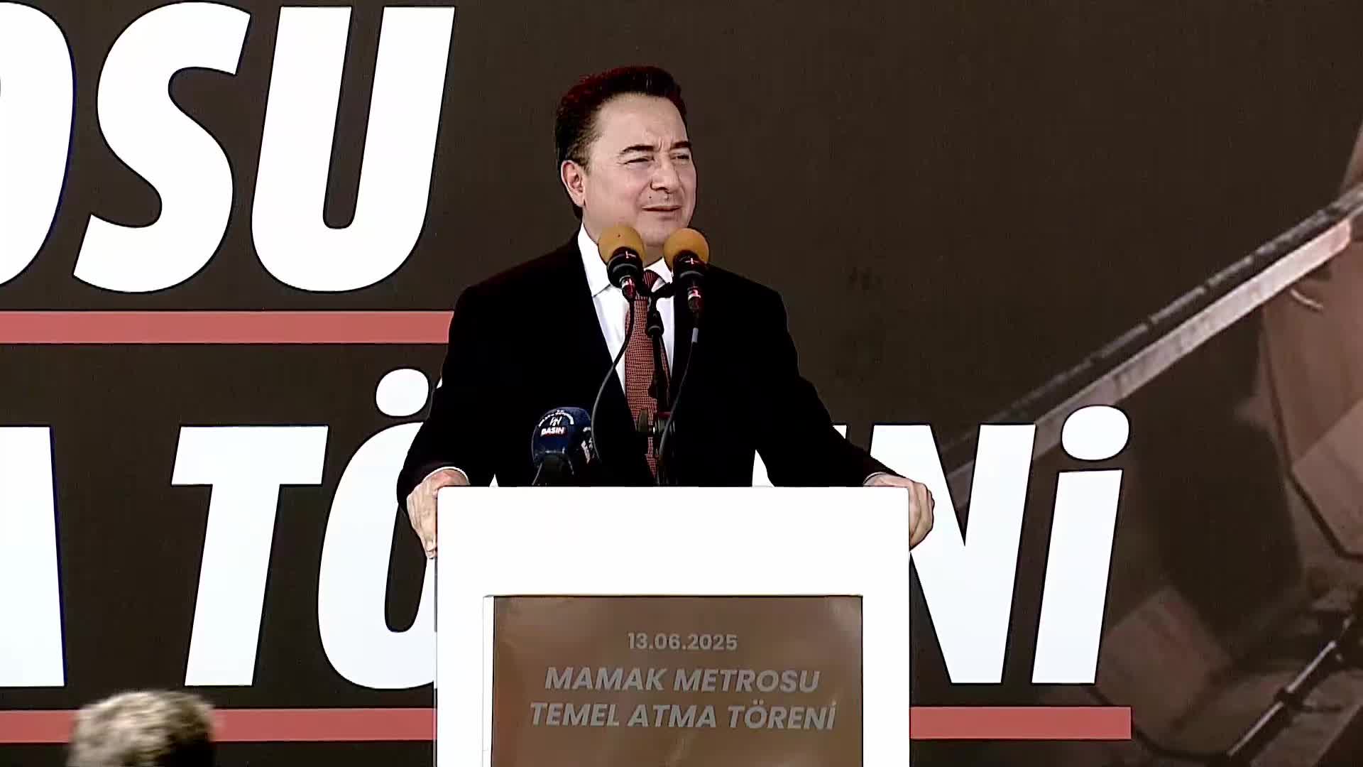 Mamak Metrosu Temel Atma Töreni... Gökhan Günaydın: Hep beraber bu memlekette bir temiz eller operasyonu başlatalım
