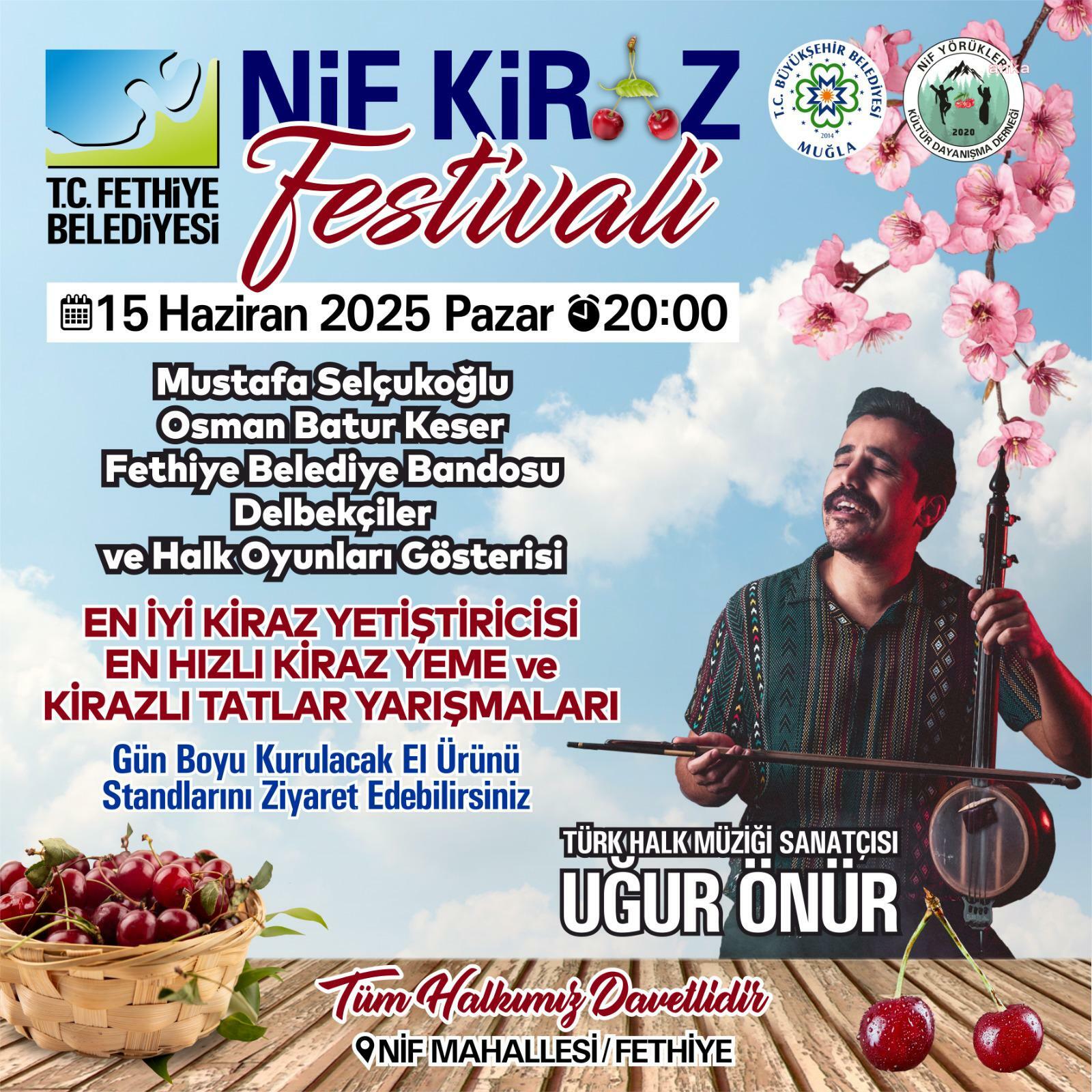 Fethiye'de Nif Kiraz Festivali başlıyor