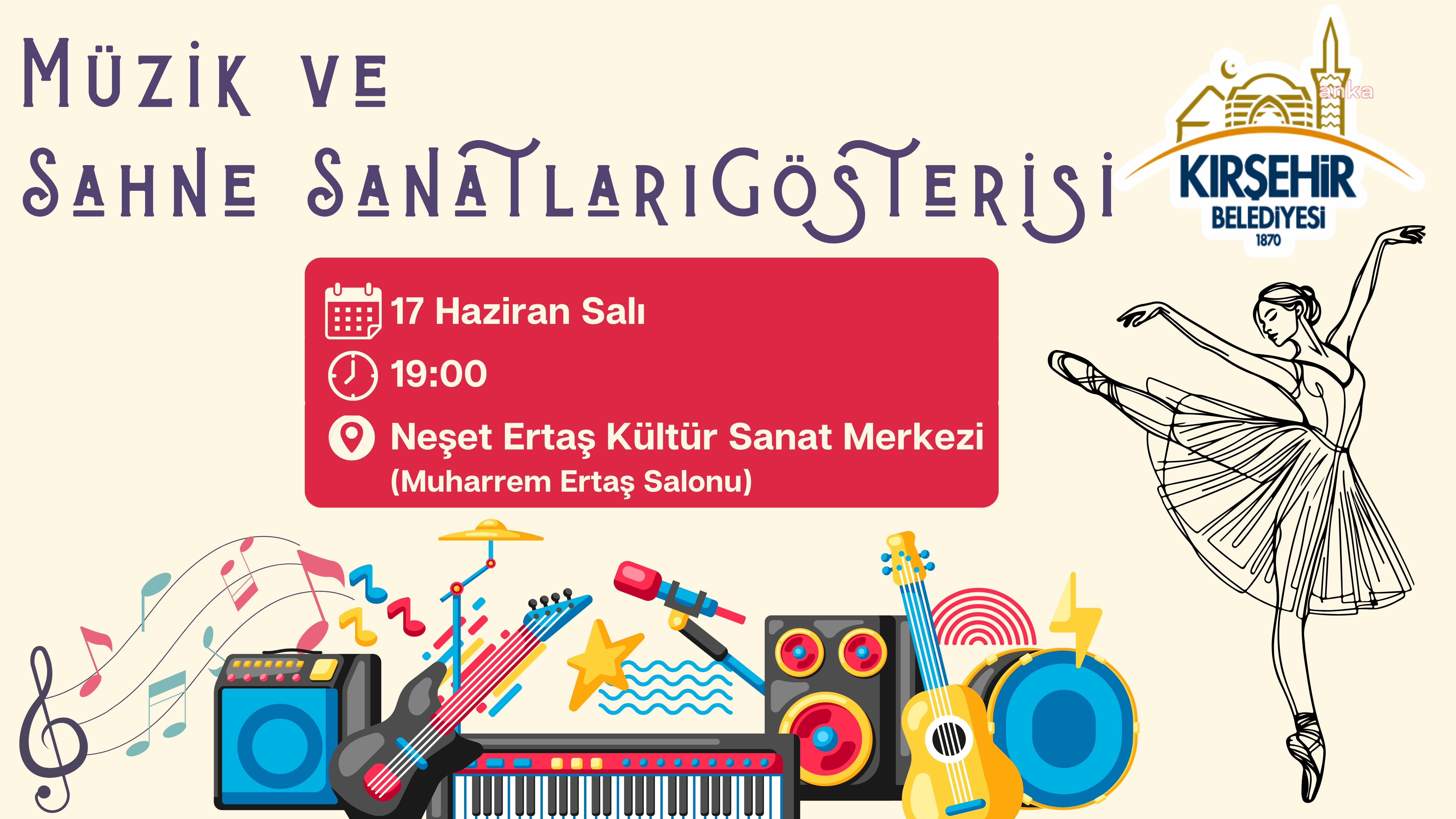 Kırşehir Belediyesi’nden "Müzik ve Sahne Sanatları Gösterisi"