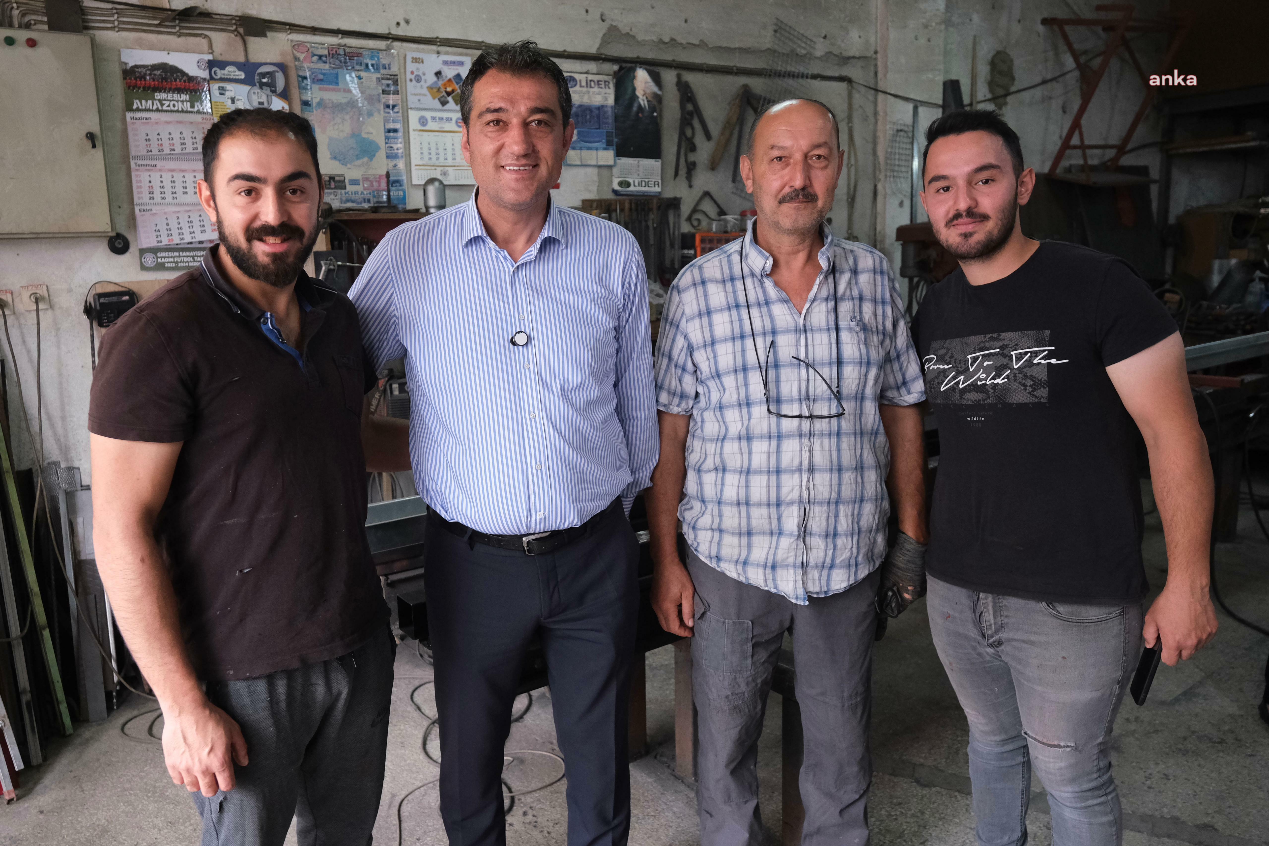 Giresun Belediye Başkanı Köse, sanayi esnafıyla bir araya geldi