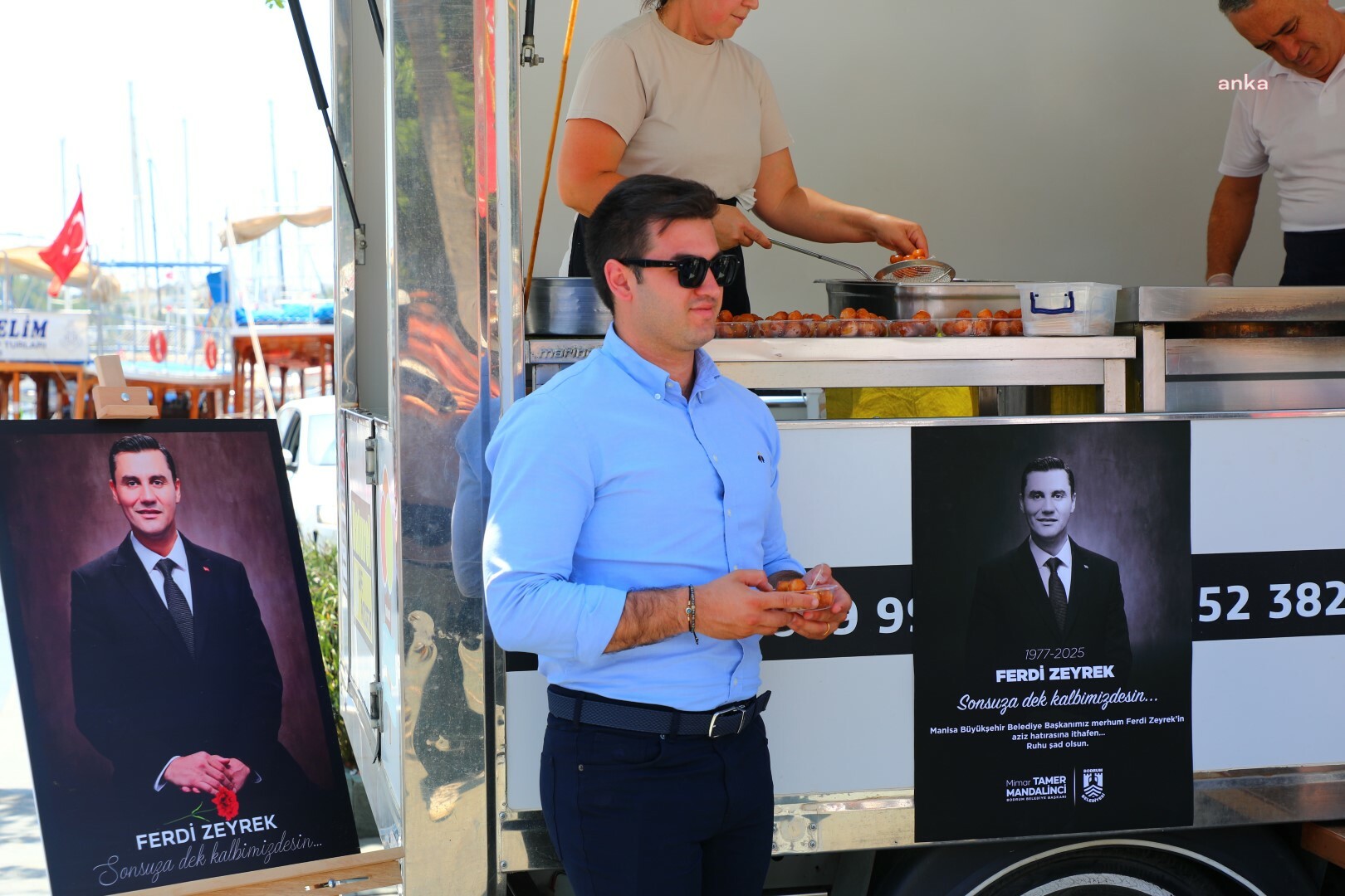 Bodrum’da Ferdi Zeyrek için lokma hayrı yapıldı