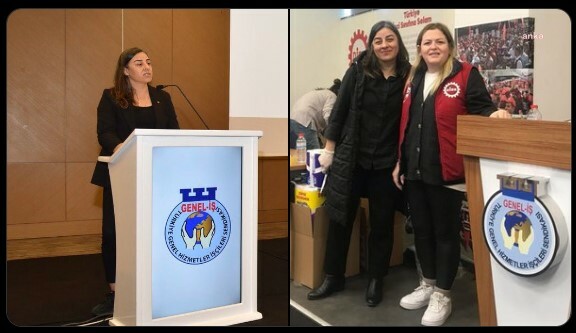 DİSK Genel İş İzmir 8 No’lu Şube Başkanı Gümüştekin ve 3 Nolu Şube Kadın Komisyonu Başkanı Bilir tutuklandı