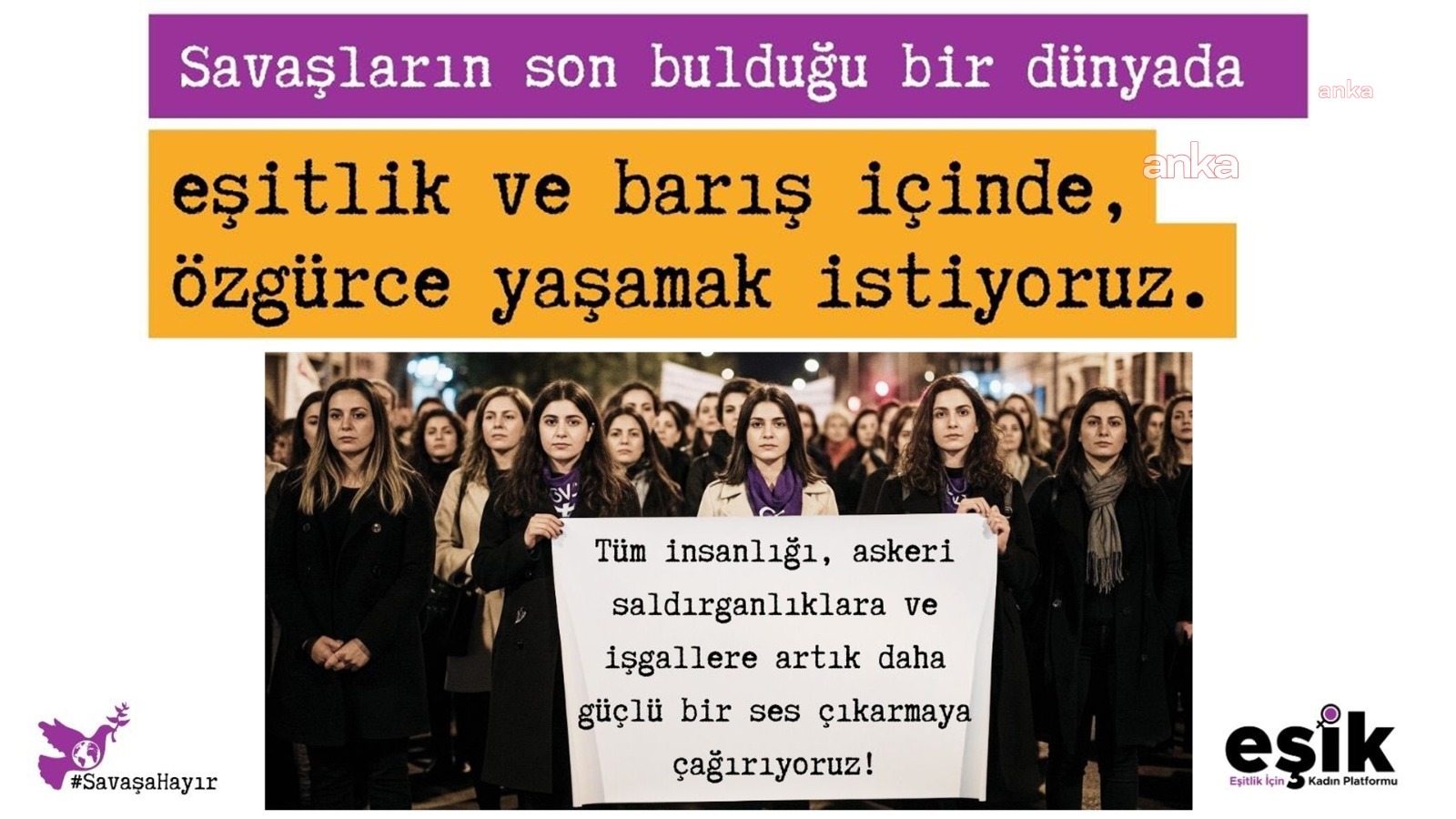 EŞİK: “Otoriter eril kafalar dünyanın sonunu hazırlıyor”