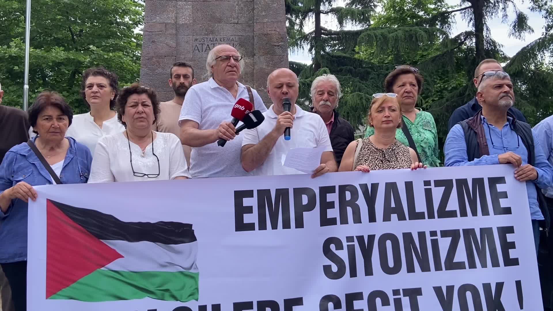 Trabzon Emek ve Demokrasi Platformu, İsrail’in İran’a saldırısını protesto etti