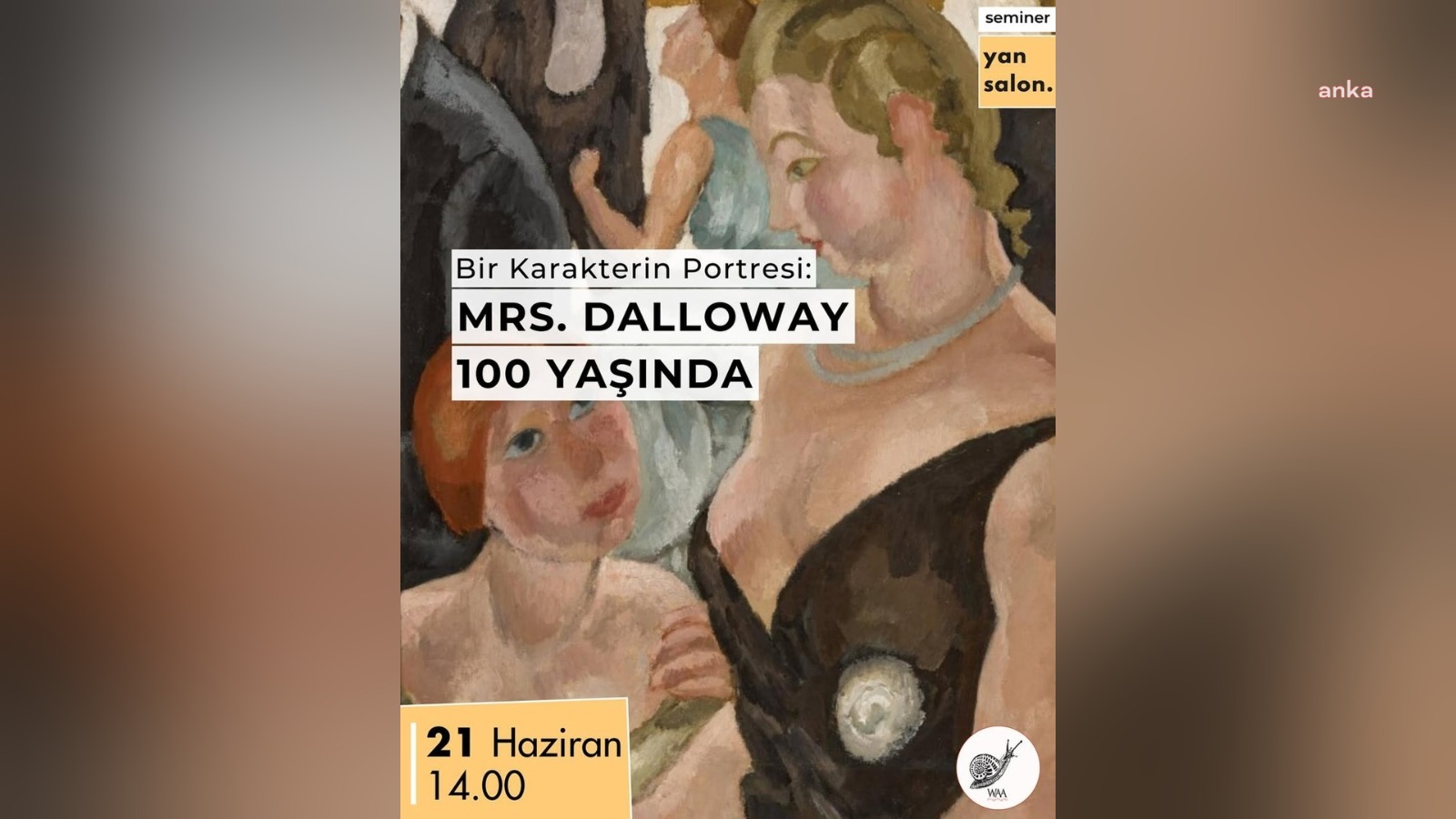 Başkentte Virginia Woolf etkinliği... 21 Haziran'daki etkinlikte İngiliz yazarın "Mrs. Dalloway" kitabı irdelenecek