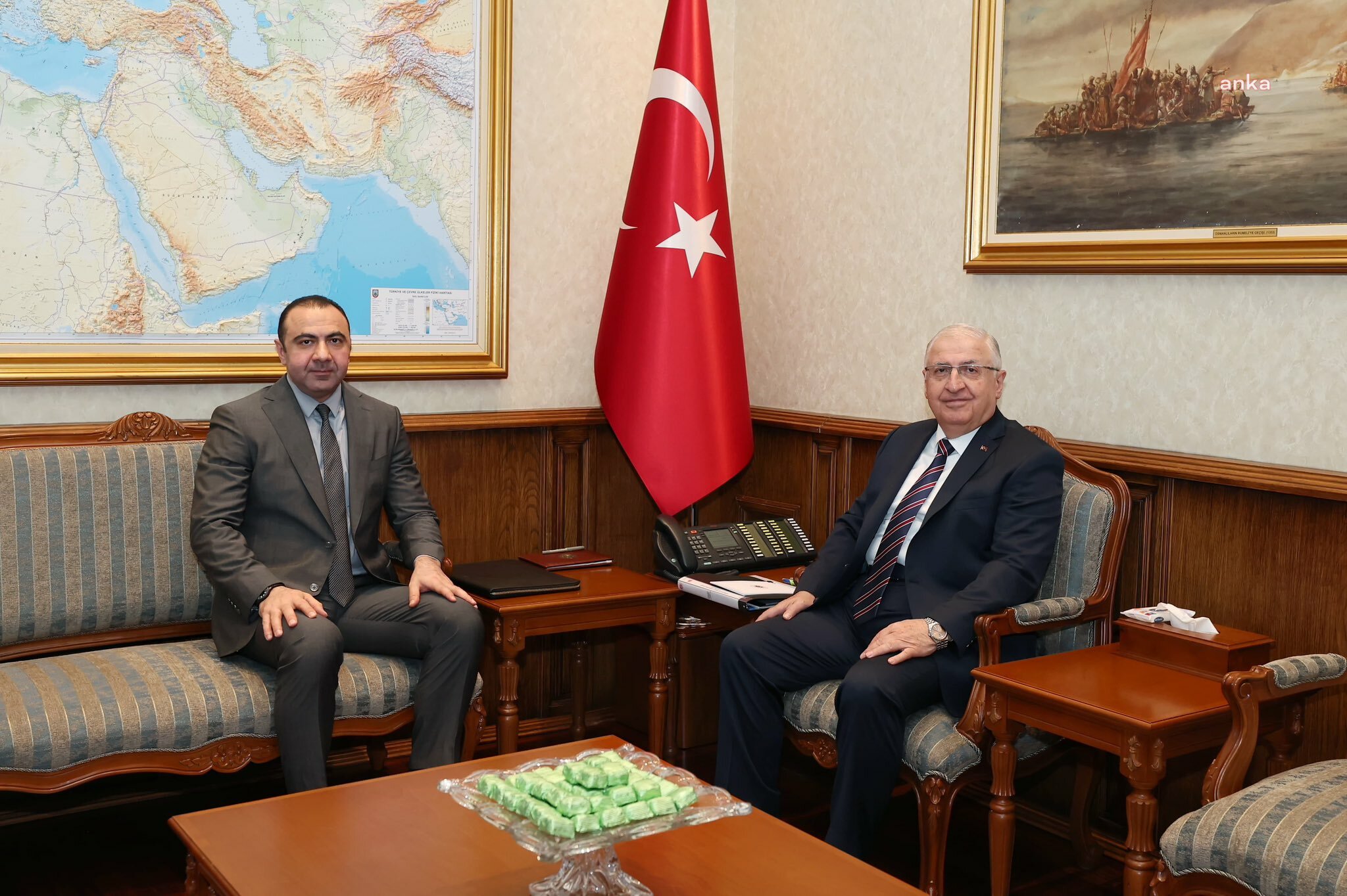 Milli Savunma Bakanı Güler, Azerbaycan İstihbarat Başkanı Sultanov’u kabul Etti