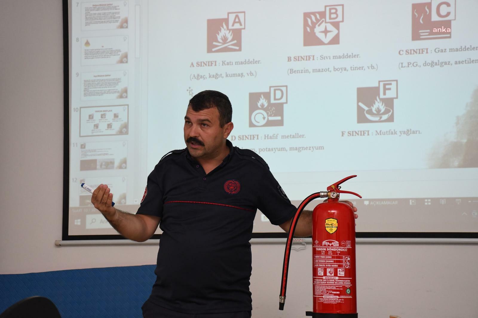 Balıkesir Büyükşehir Belediyesi’nden personele yangın eğitimi