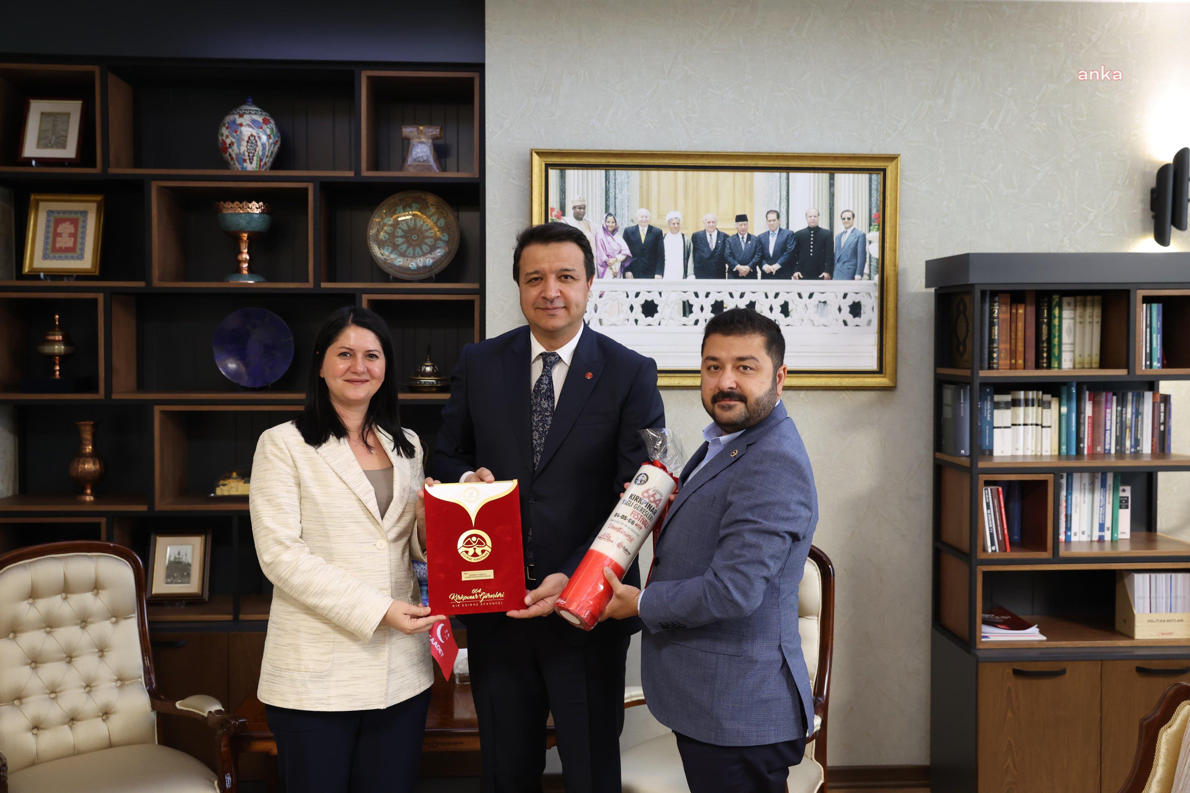Edirne Belediye Başkanı Filiz Gencan Akın'dan Mahmut Arıkan'ı 664. Kırkpınar Yağlı Güreşleri'ne davet etti