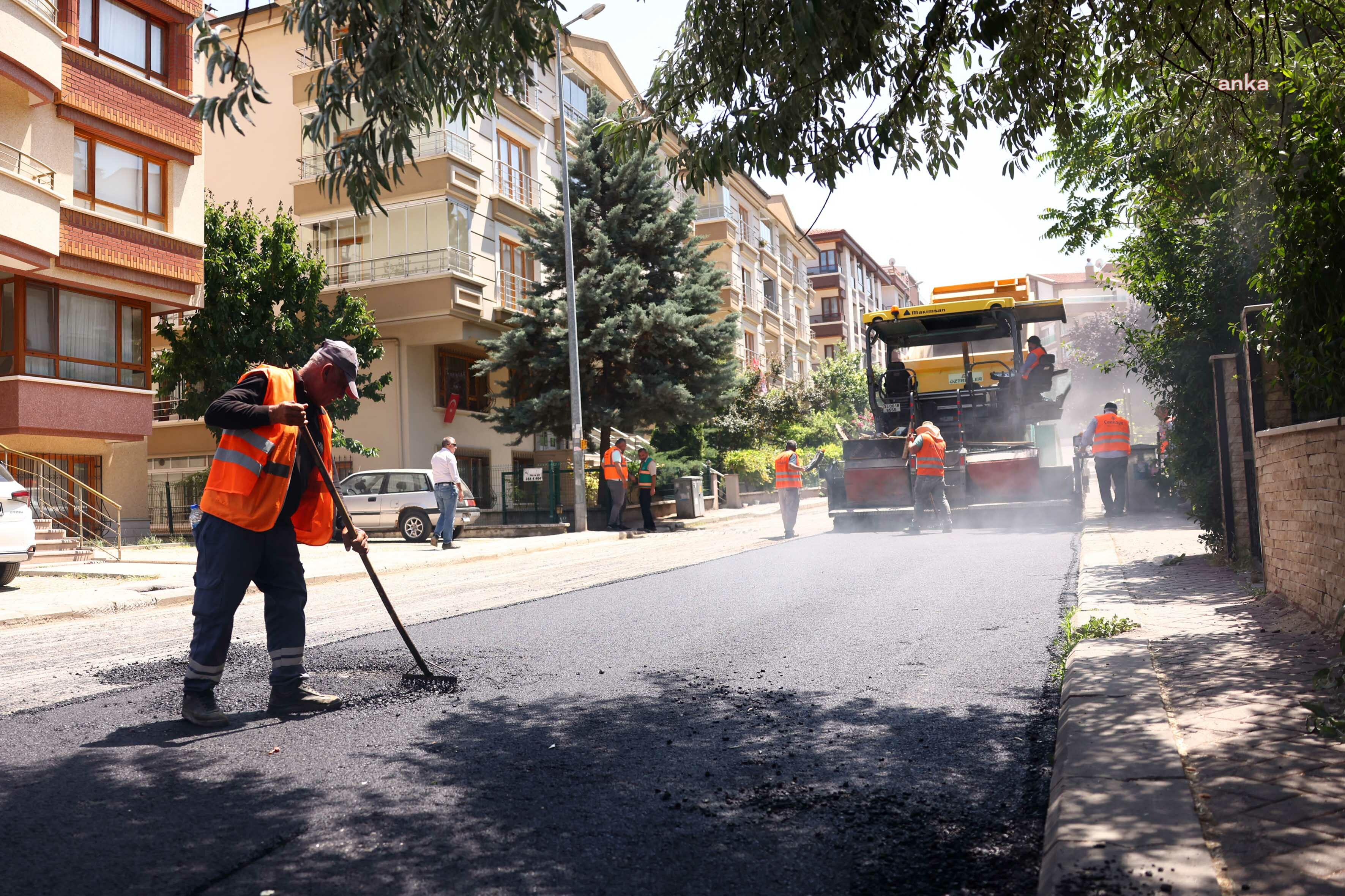 Çankaya’da asfalt seferberliği başladı: Hedef 100 bin ton